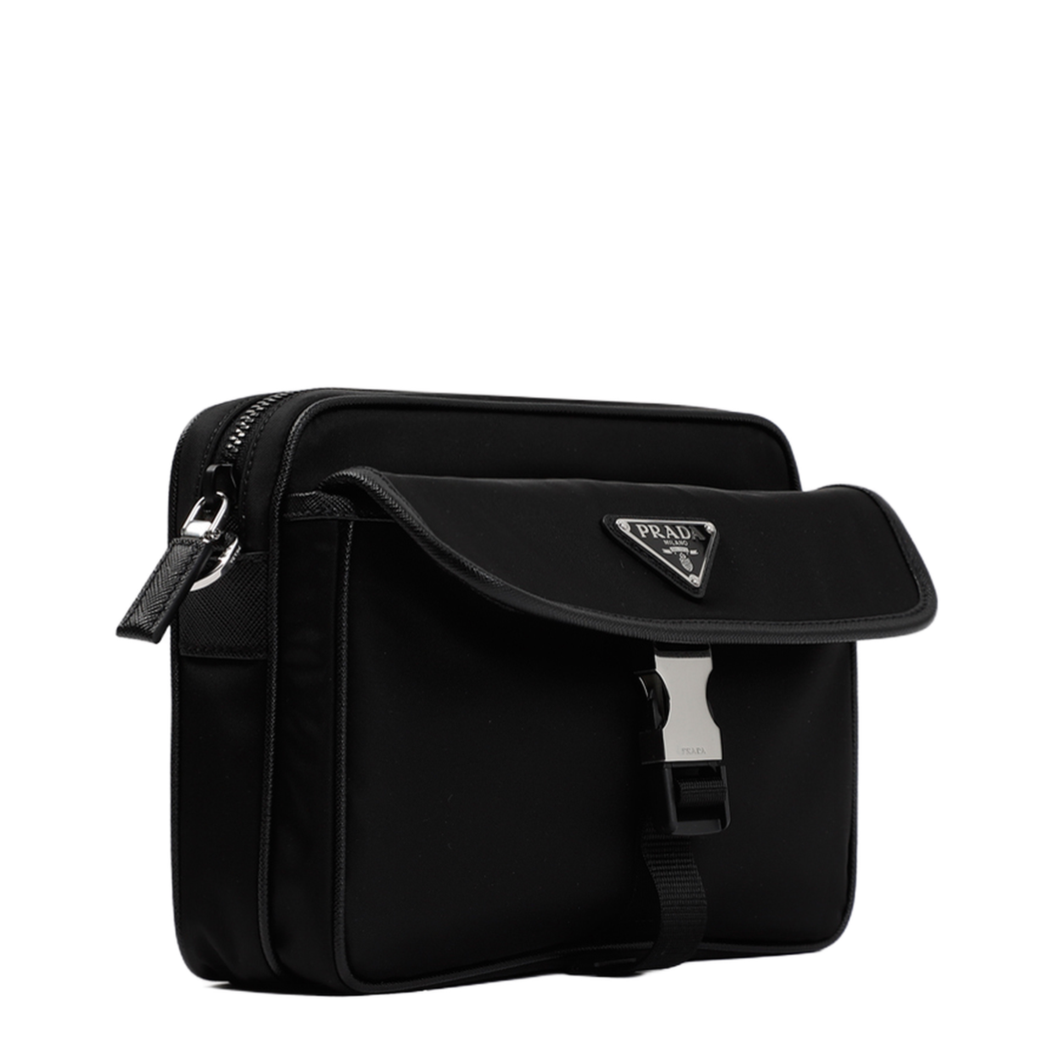 Bandoliera Recycled Polyamide Shoulder Bag - Black - Image 5