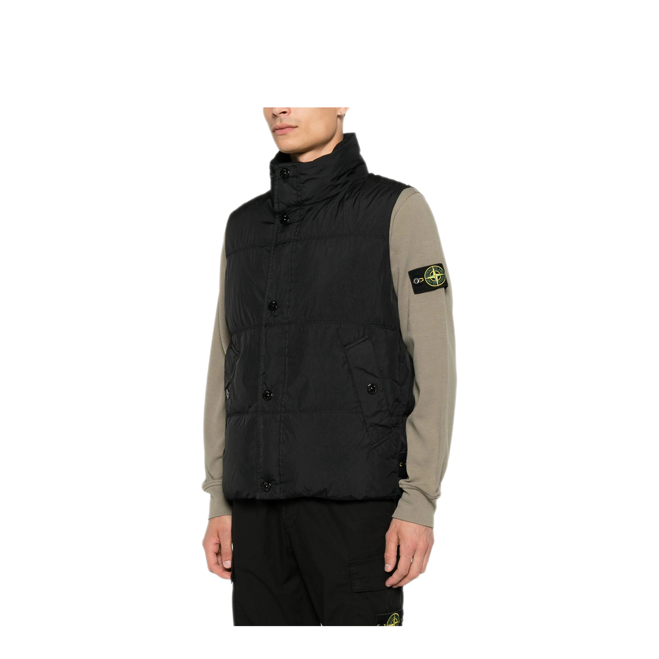 Windproof Down Gilet with Water-Repellent Finish - Image 3