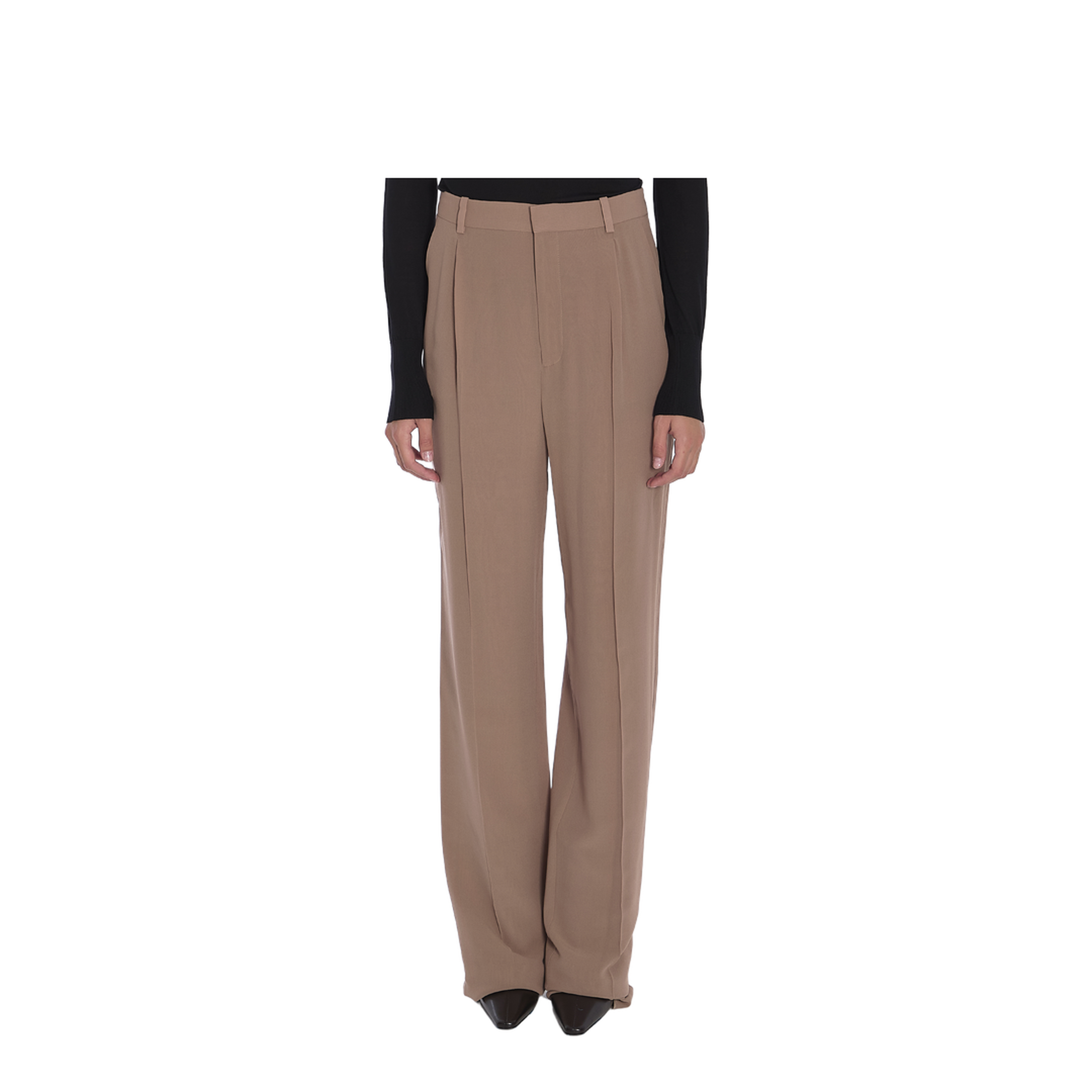 Silk Crêpe Trousers - Image 1