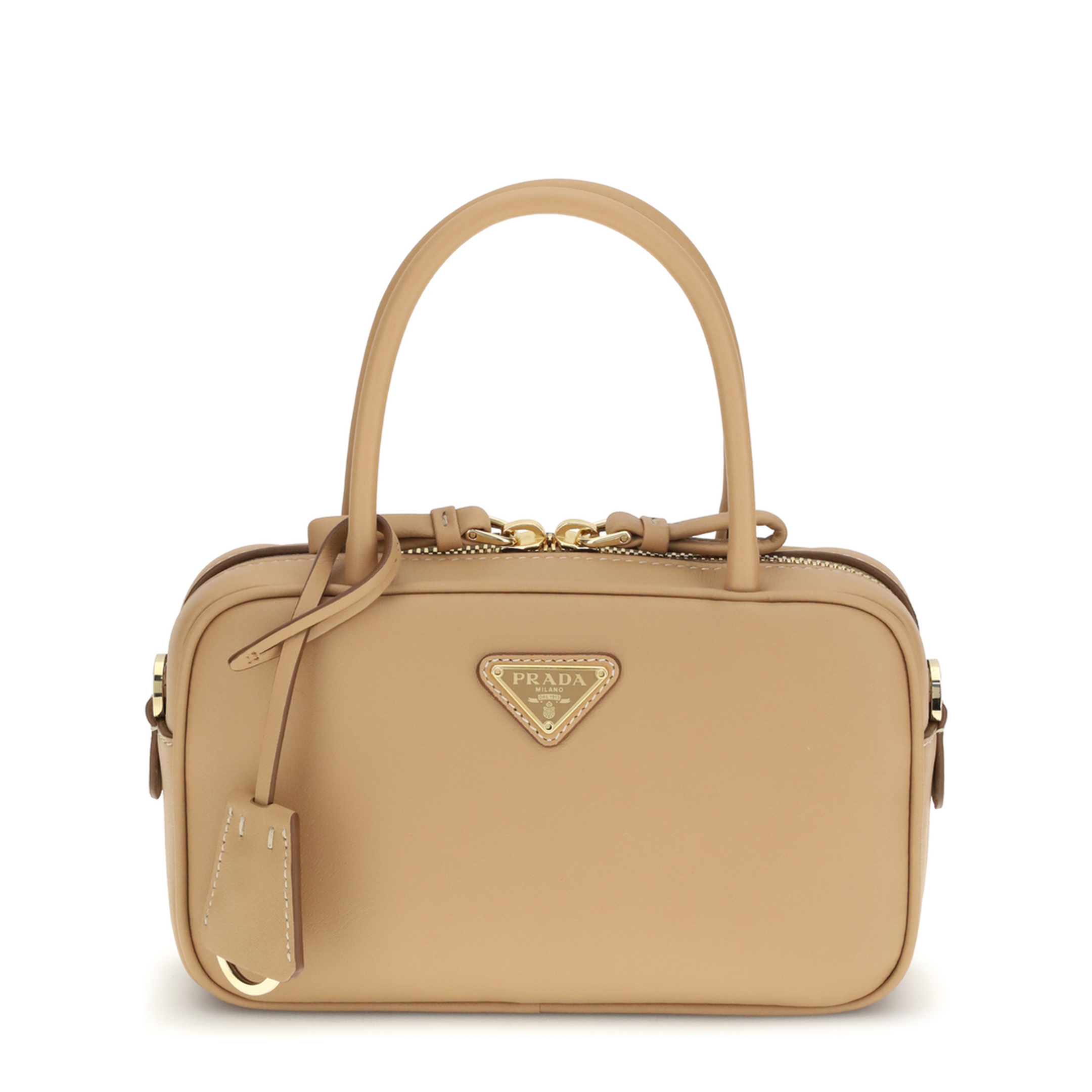 Mini Calf Leather Satchel - Light Green - Image 1
