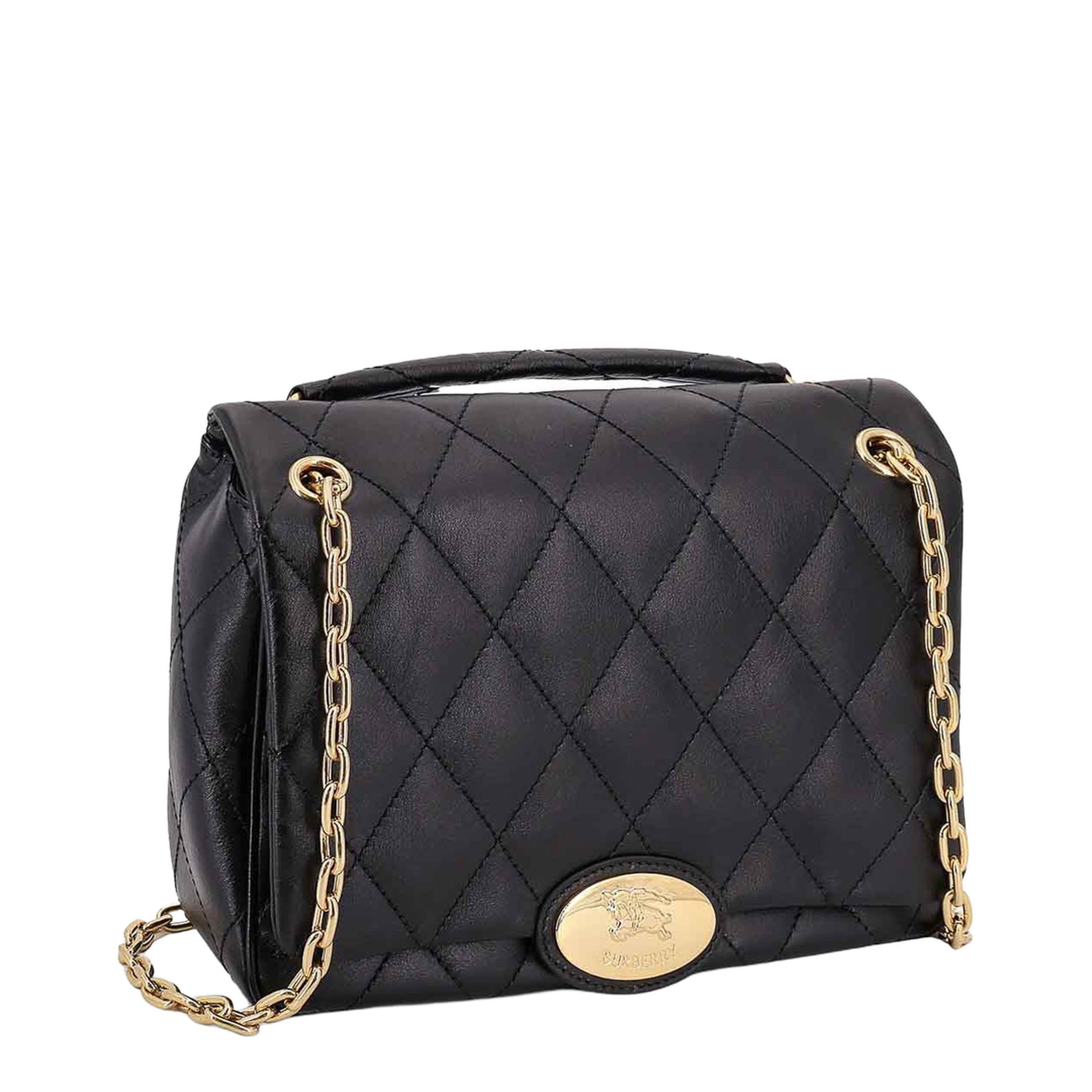 Strand Medium Calf Leather Shoulder Bag - Black - Image 3