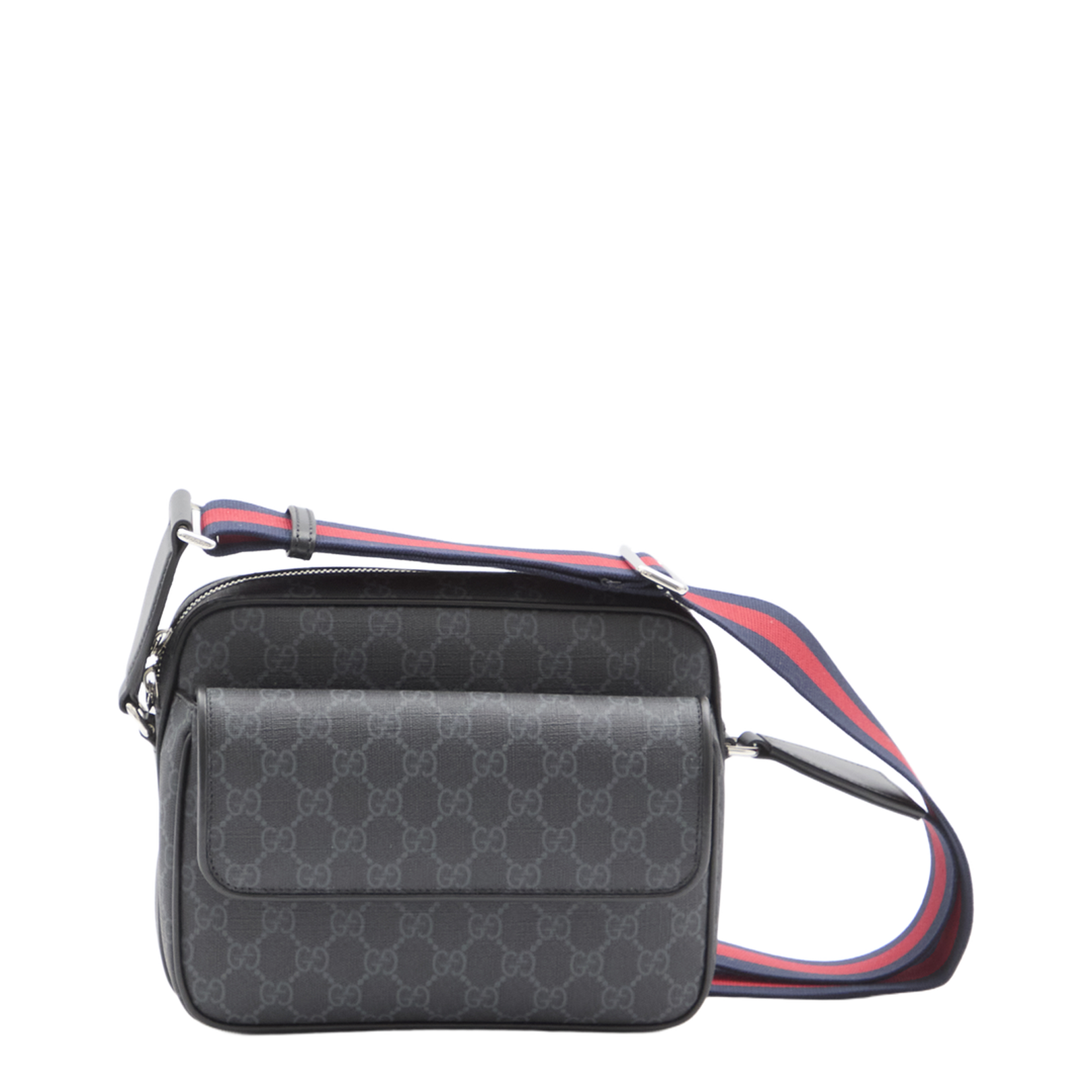 GG Black Small Leather Crossbody Bags - Black - Image 1