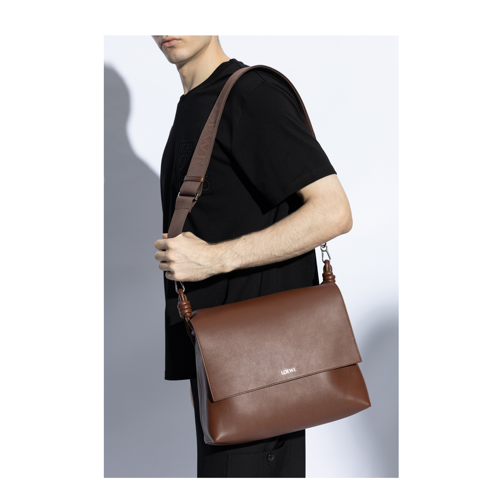 Flamenco Calfskin Shoulder Bag - Brown - Image 2