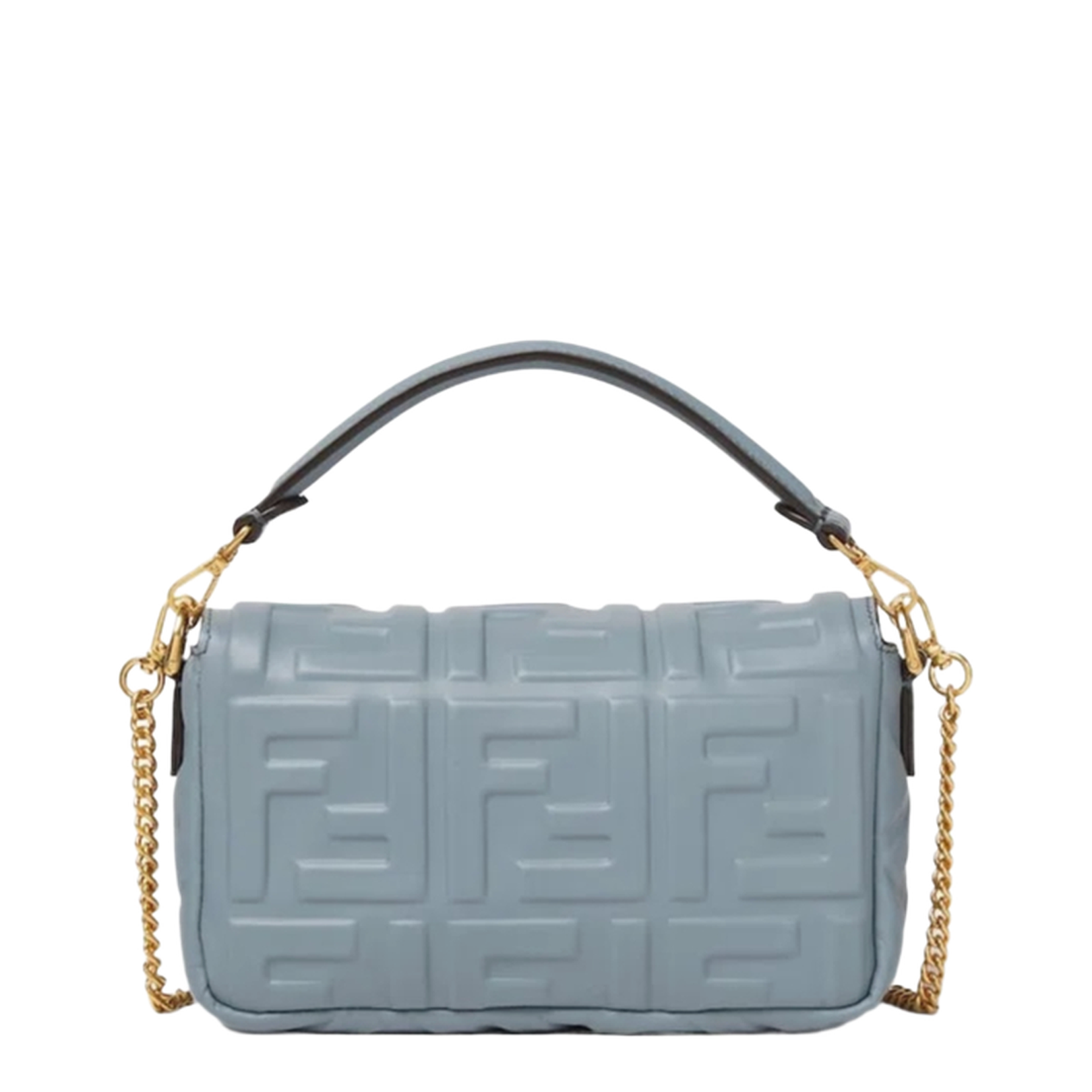 Crossbody Bag Leather Light Blue - Image 3