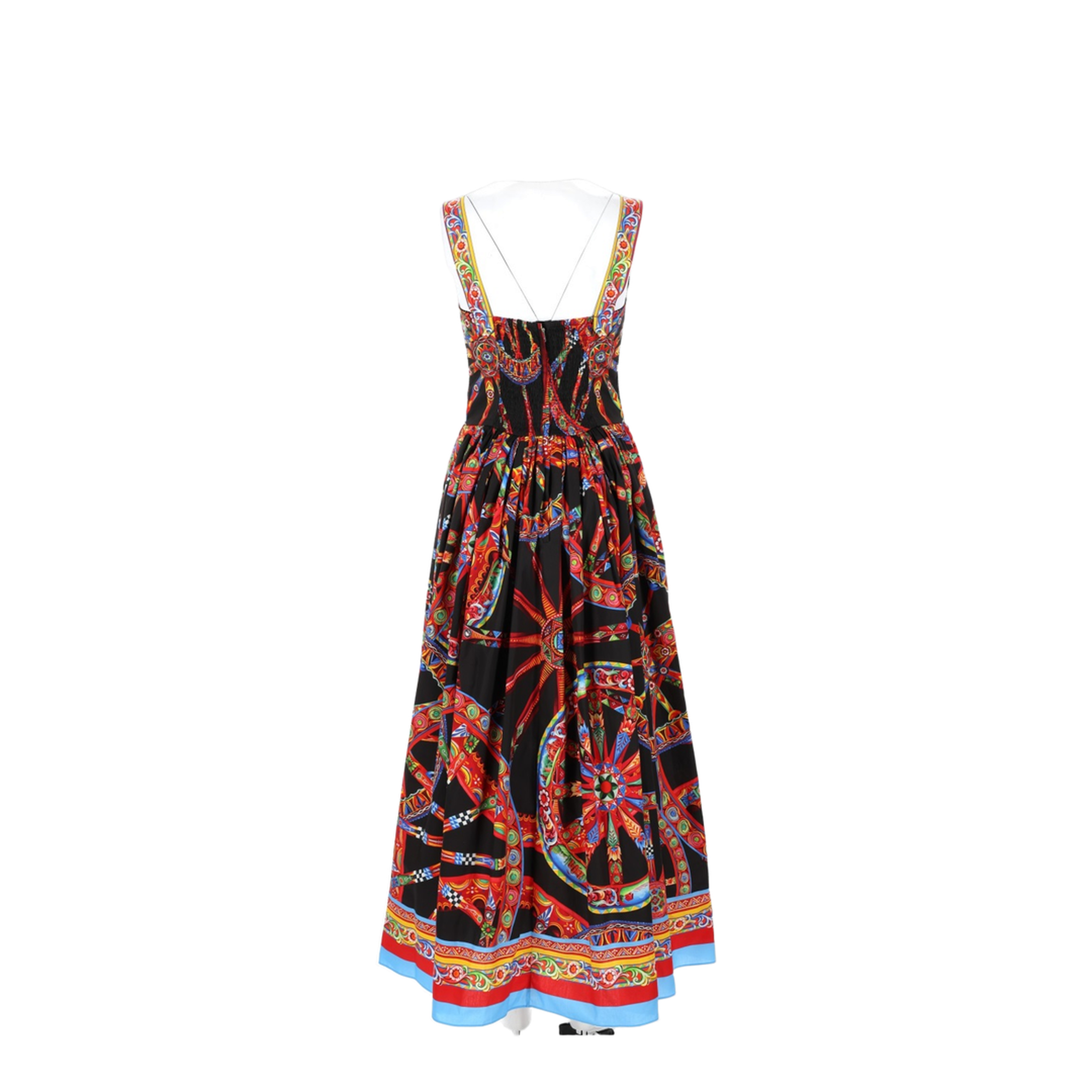 Long Dress in Poplin with Print - Image 2