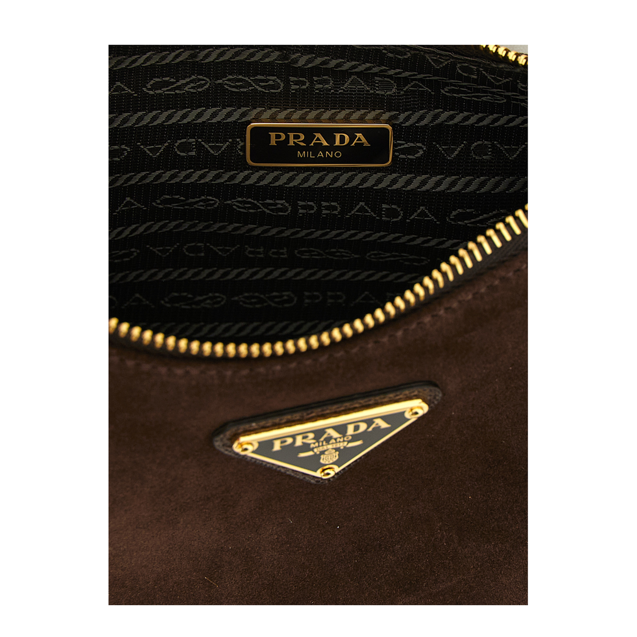 Re-Edition 2005 Small Suede Leather Mini Bag - Dark Brown - Image 3