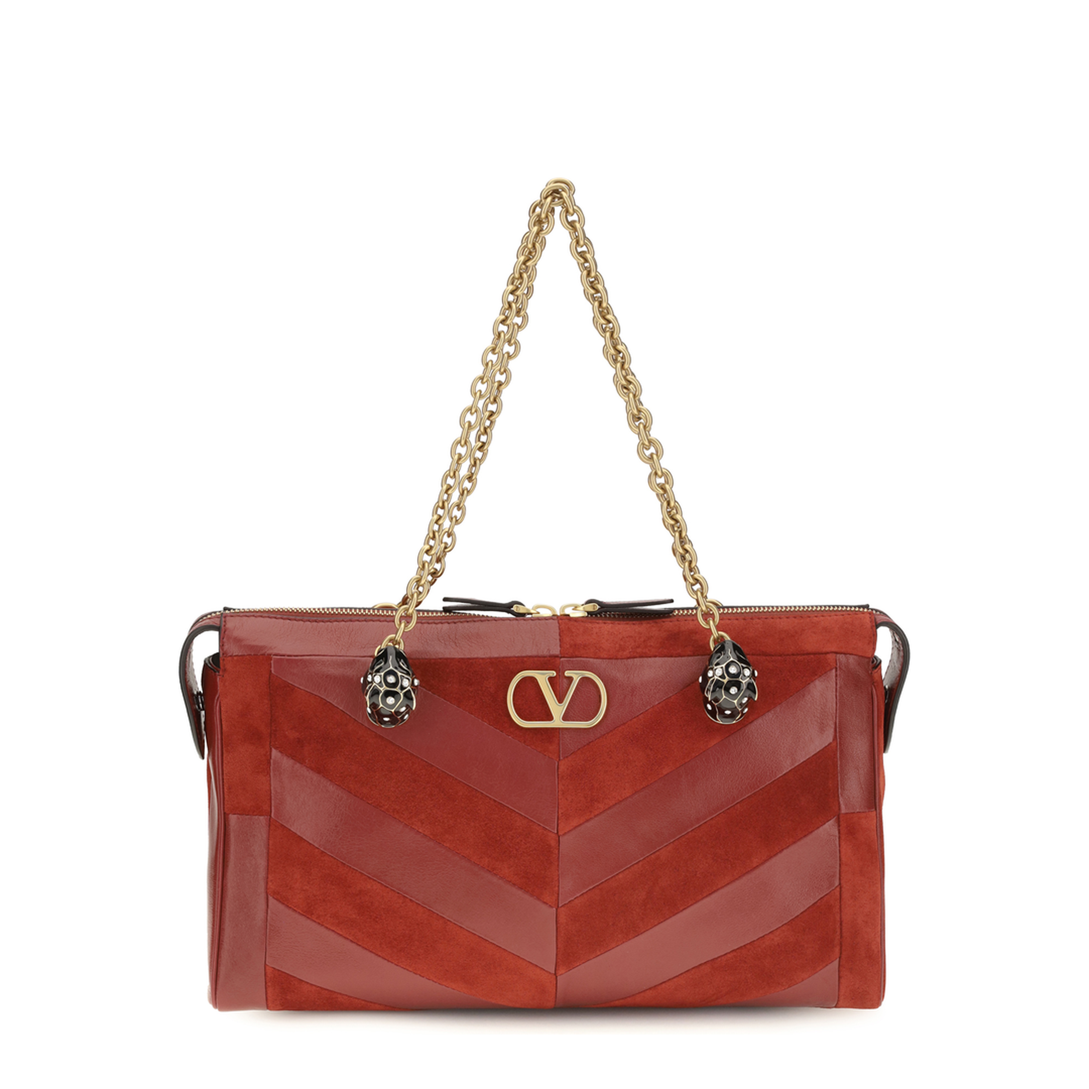 Medium Chevron Pattern Panthea Shoulder Bag - Image 1