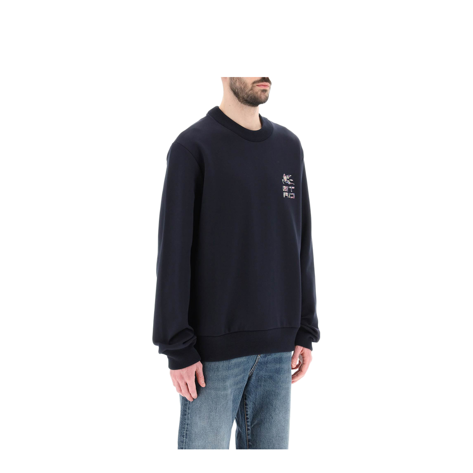 Cotton Sweatshirt with Front Logo - Image 4