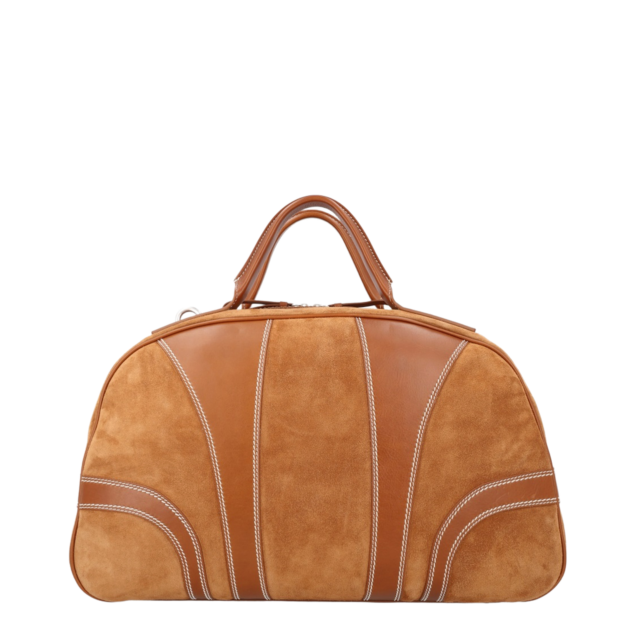 Suede Duffle Bag - Image 1