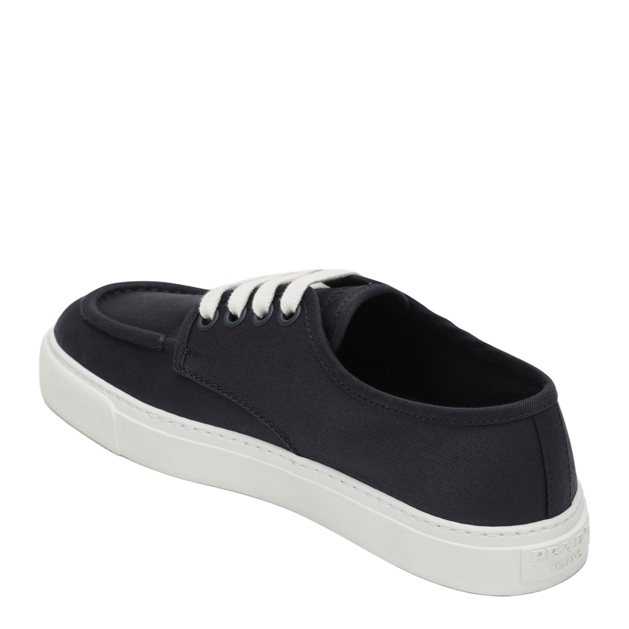 Sneakers Navy Blue in Cotton Canvas - Image 2