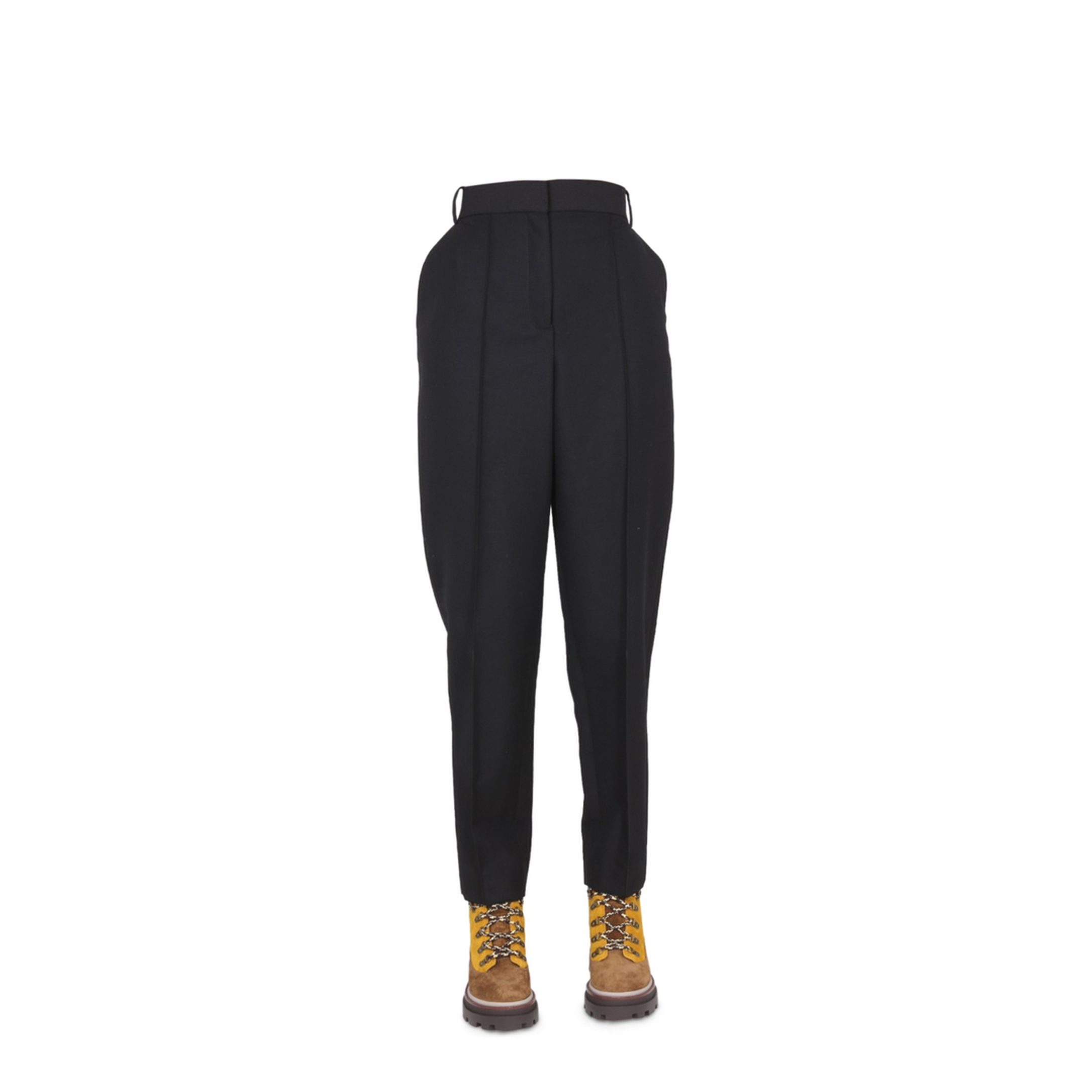 High-rise Trousers - Black - Image 1