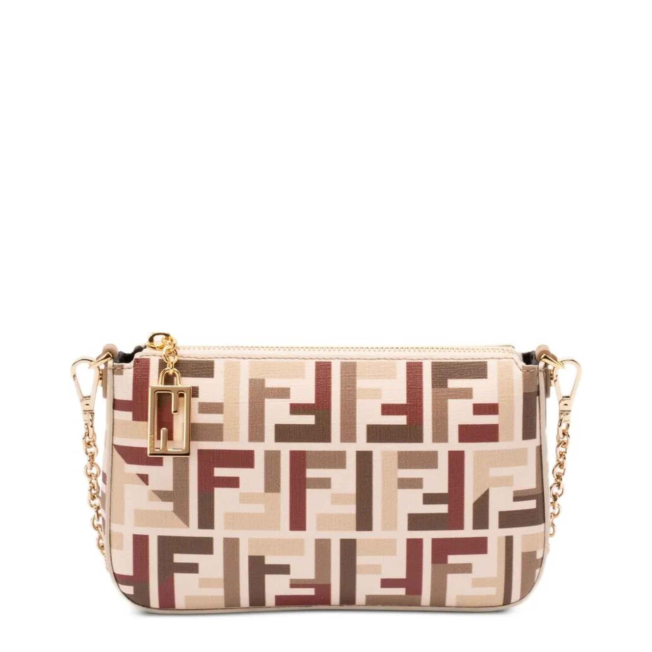 Baguette One Size Fabric Shoulder Bag - Beige / Neutrals - Image 1
