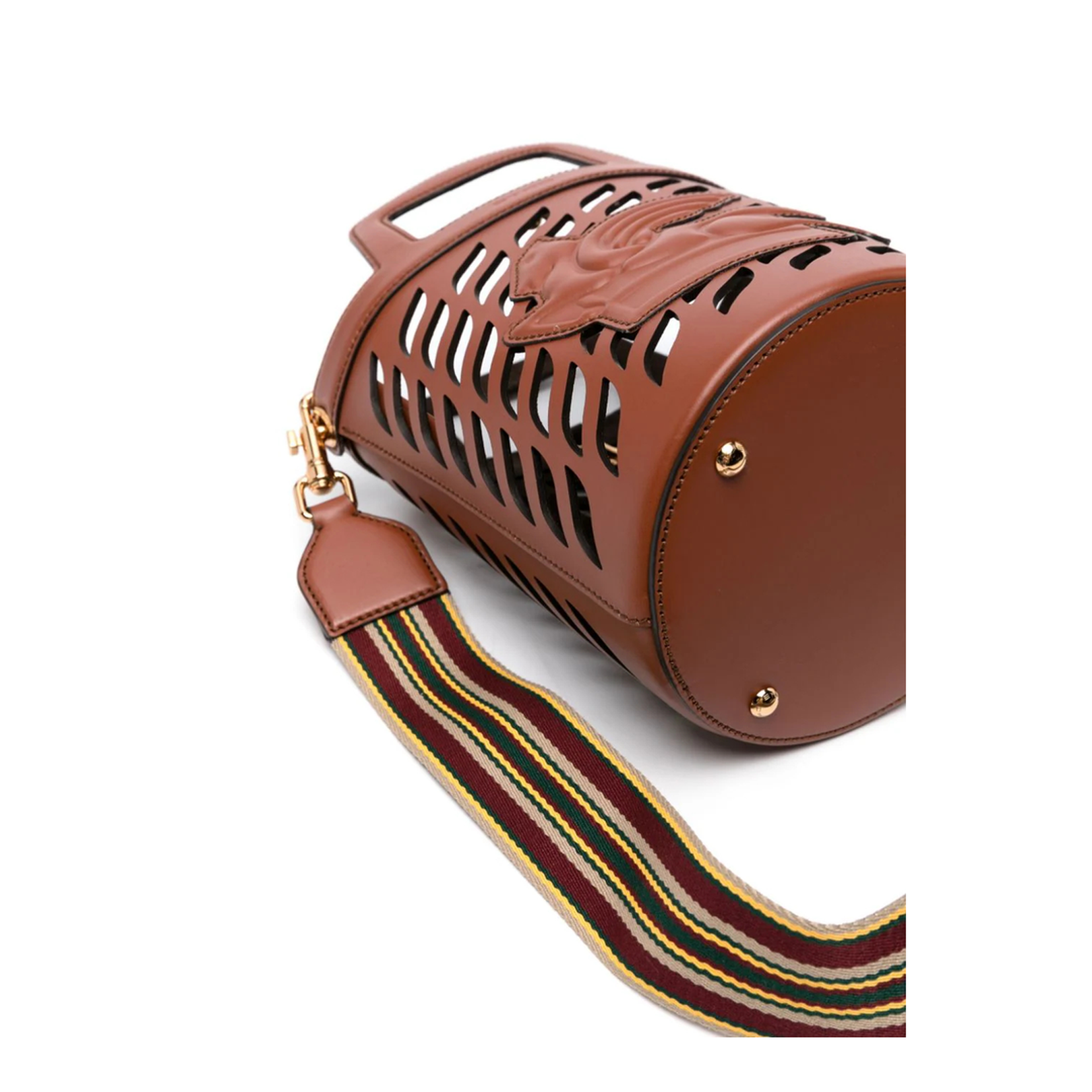 Caramel Leather Bucket Bag - Image 3