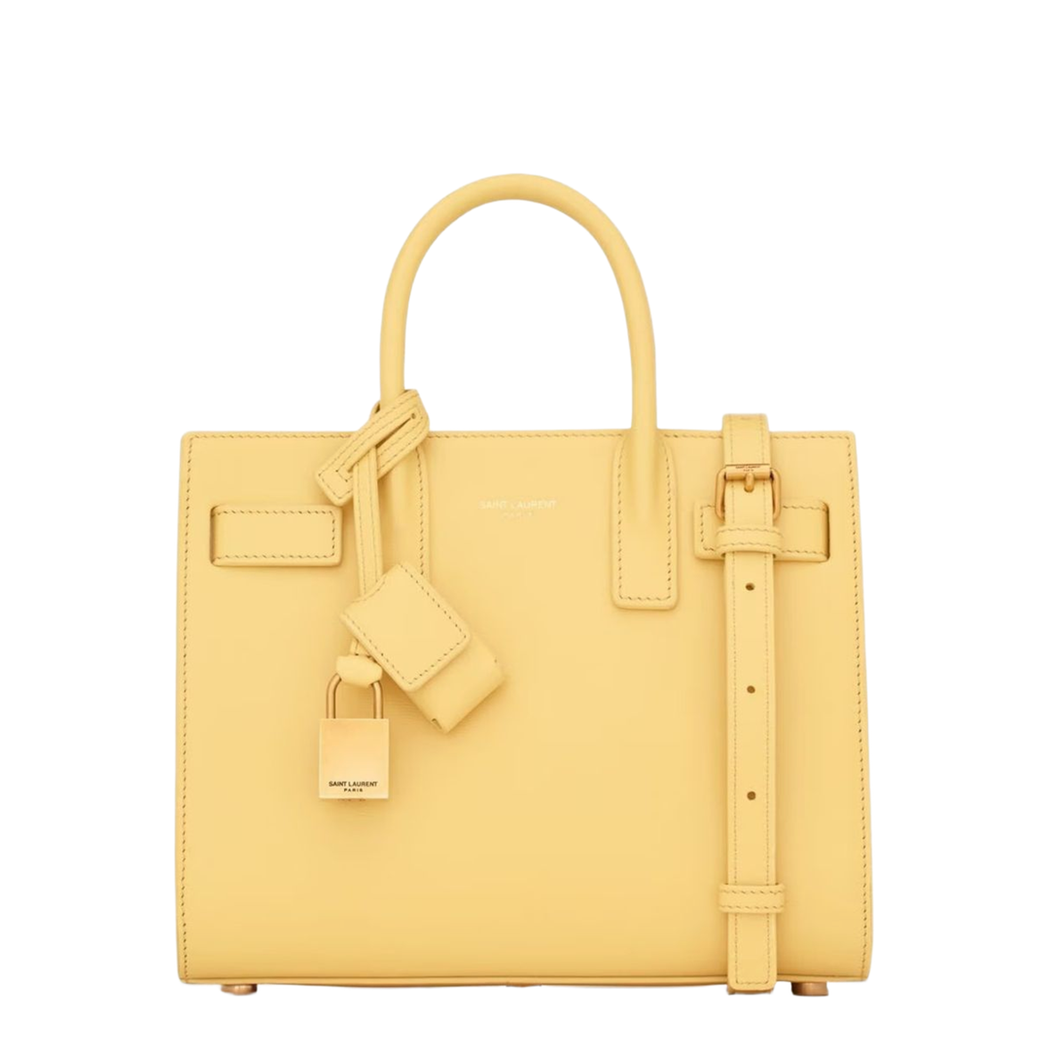 Sac de Jour Nano Smooth Leather Top-Handle Bag - Soft Lemon - Image 1