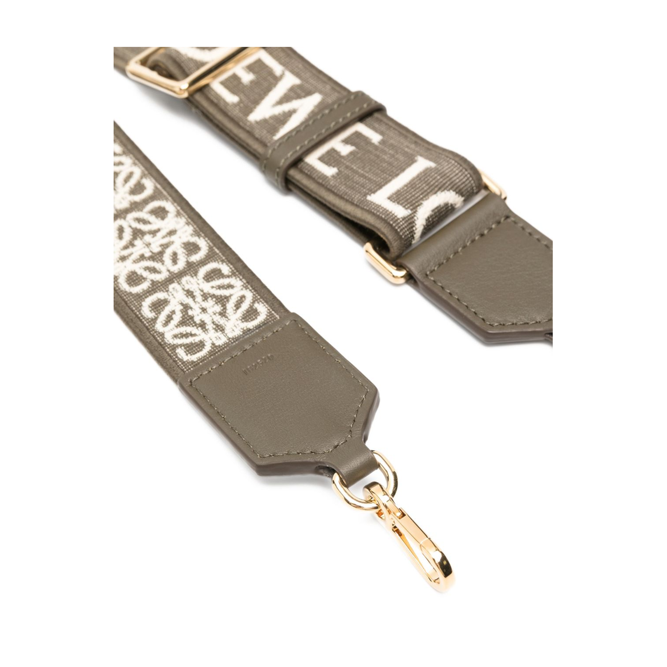 Anagram Adjustable Calfskin Strap - Dark Khaki Green - Image 3