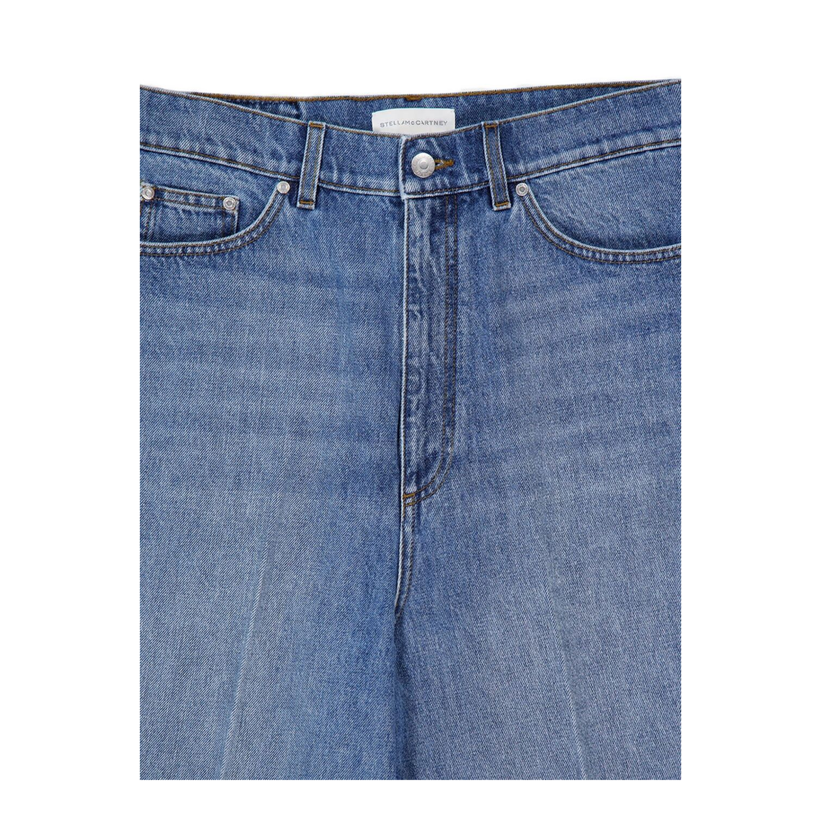 Faded Wide-Leg High-Rise Denim Jeans - Image 2