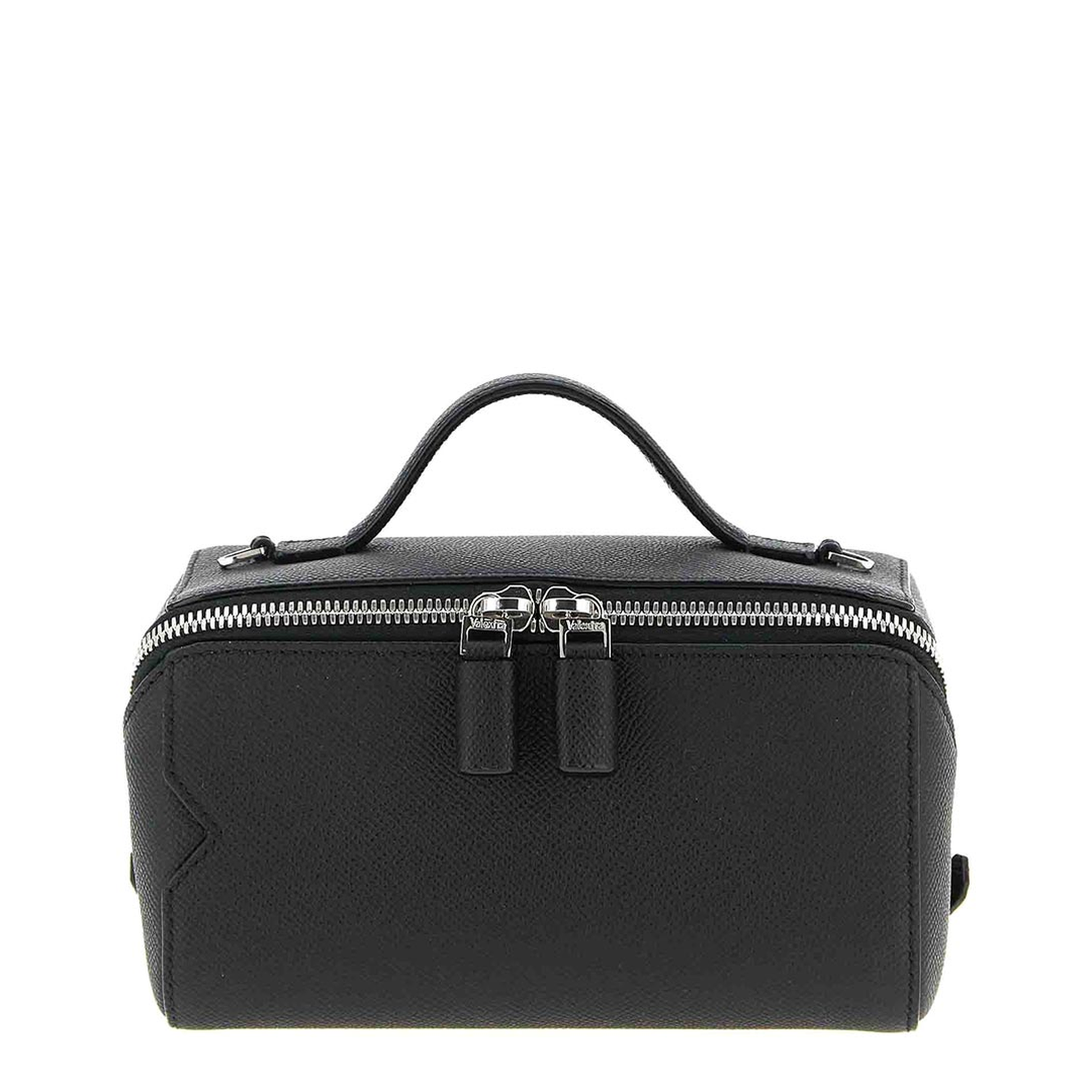 Valextra V-Line Crossbody Vanity Bag - Black - Image 1