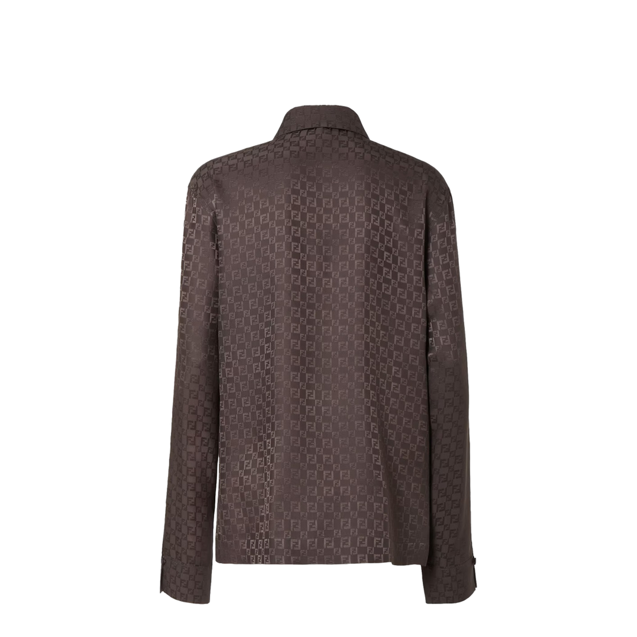 Shirt Silk Brown - Image 3