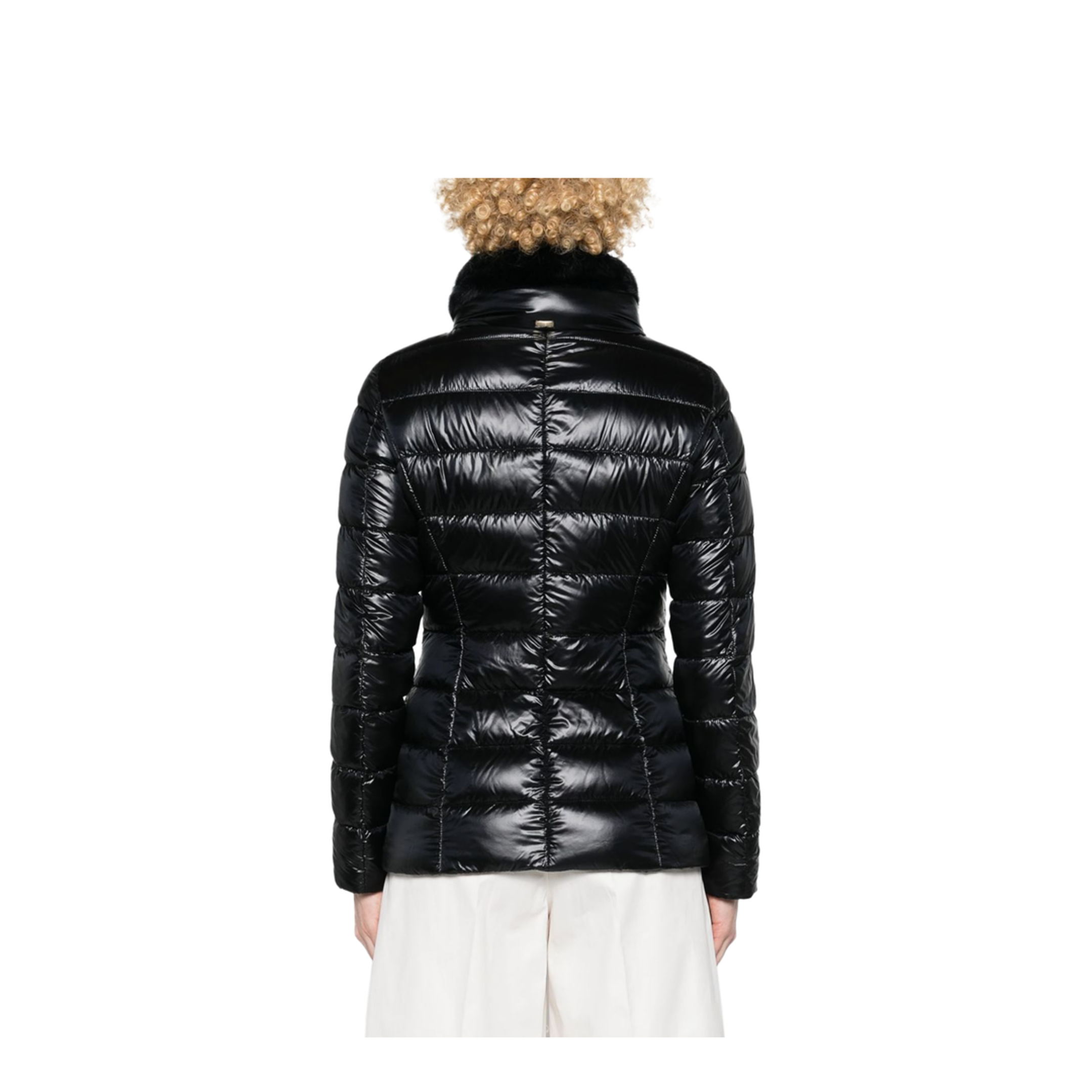 Belted High-Neck Down Jacket - Image 4