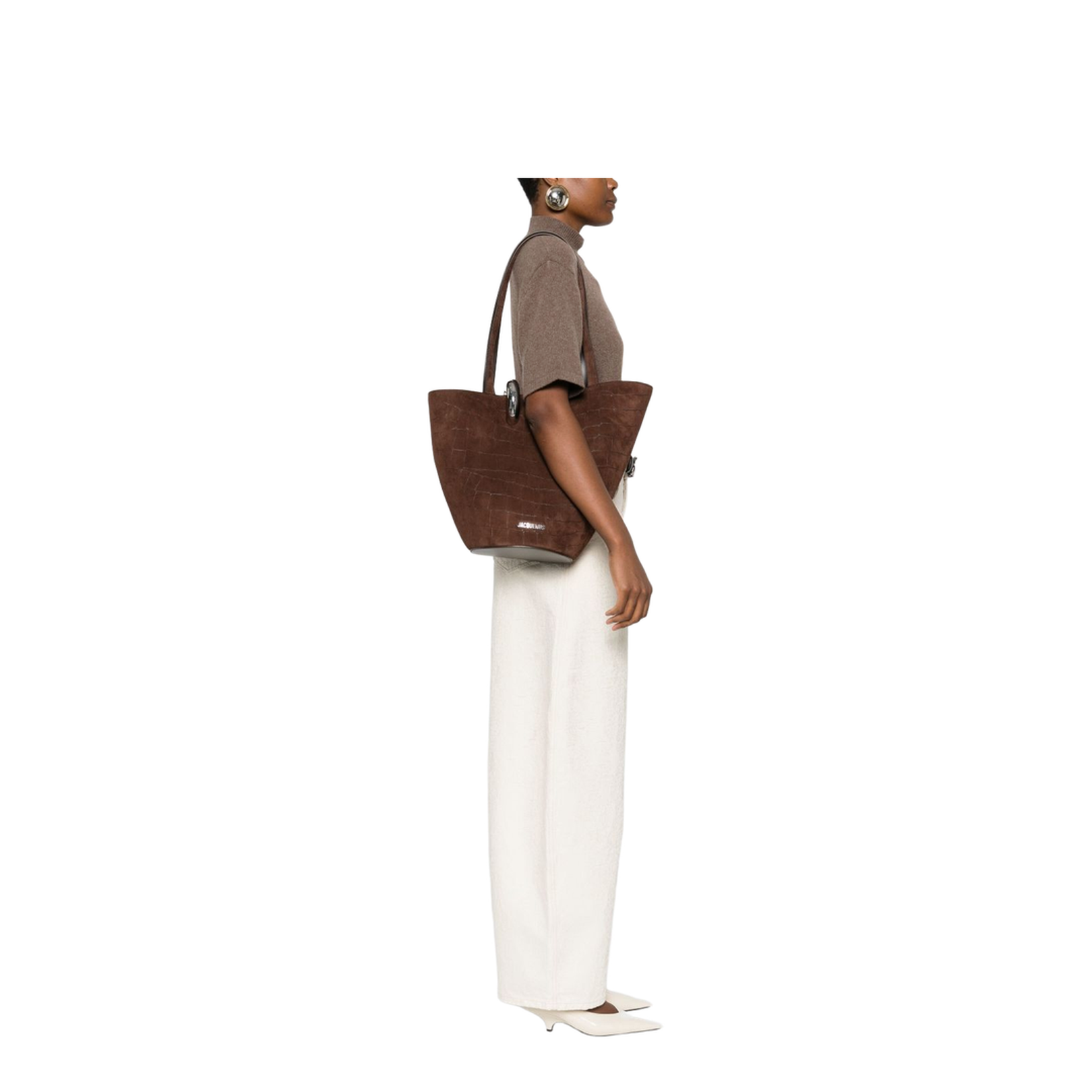 Medium Asymmetric Bucket Bag - Image 4