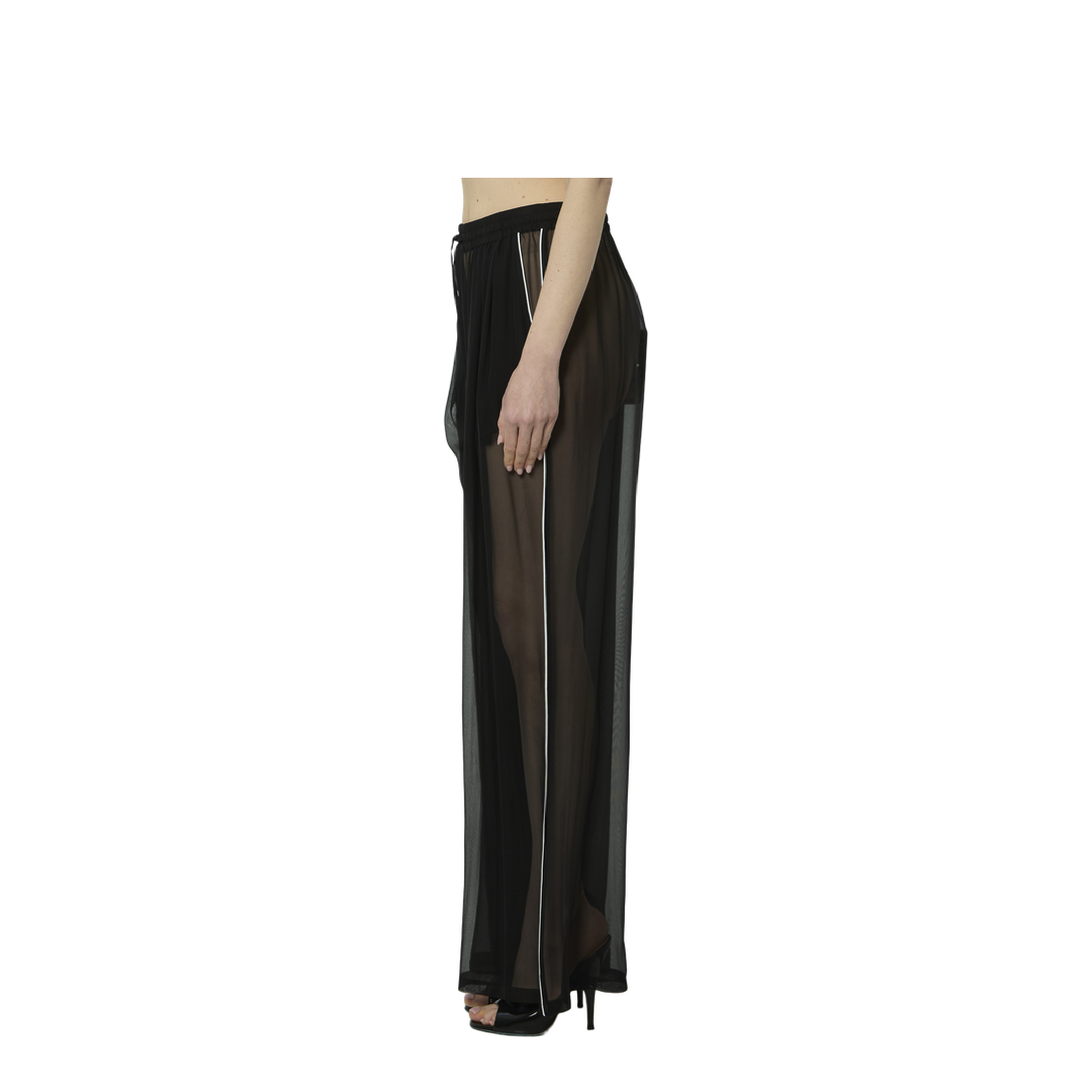 Silk Chiffon Trousers - Image 3