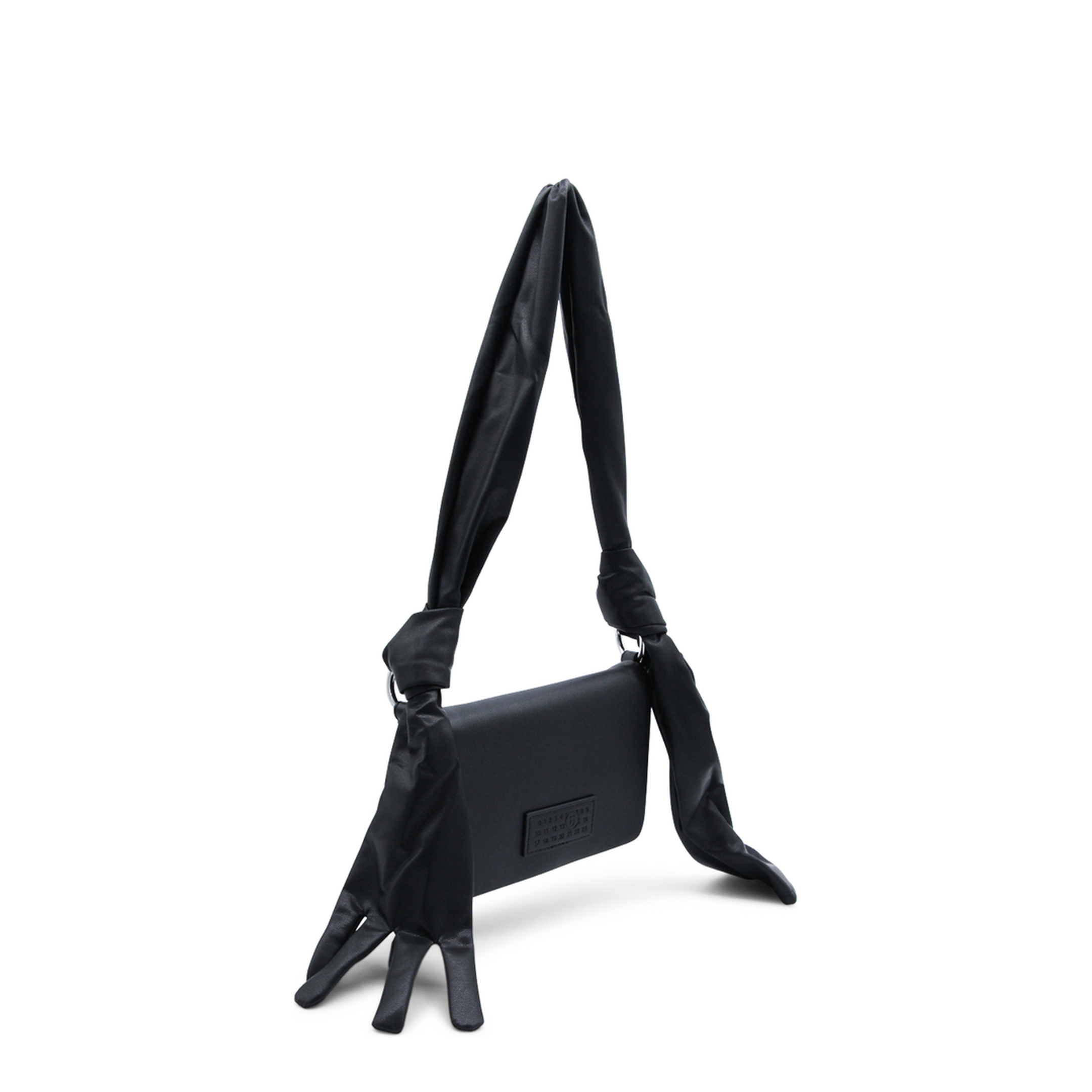 Glove Small Coated Polyester Shoulder Bag - Black - Image 3