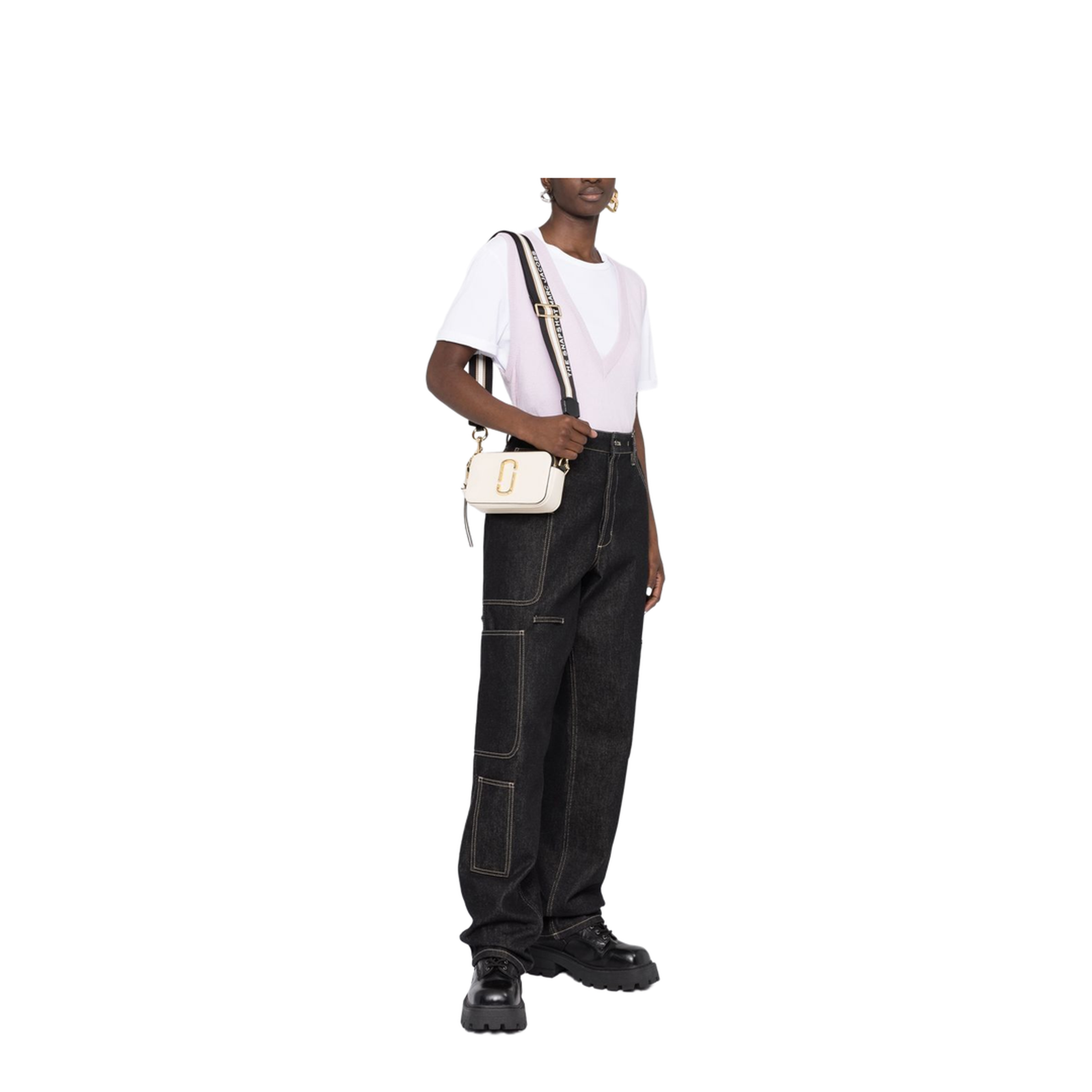 The Snapshot Mini Saffiano Leather Camera Bag - New Cloud White Multi - Image 4