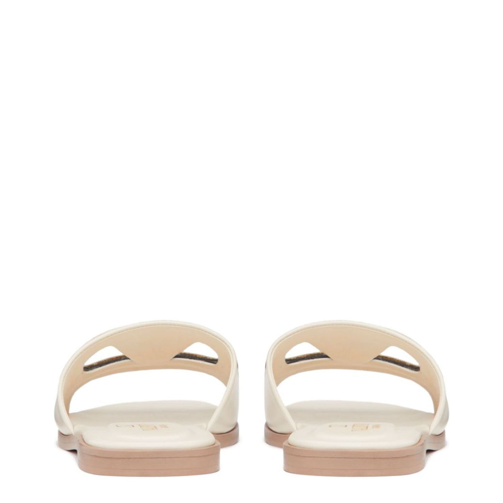 VLogo Cut-Out Leather Sandals - Image 3