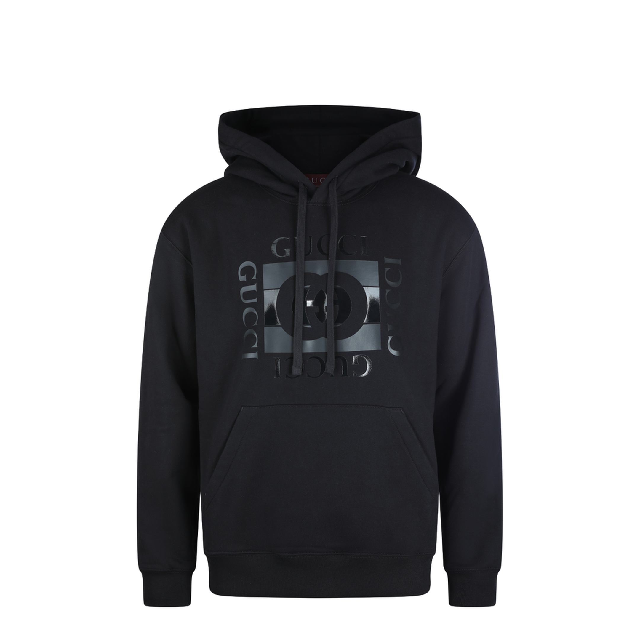 Cotton Jersey Sweatshirt with Print in Black - Image 1