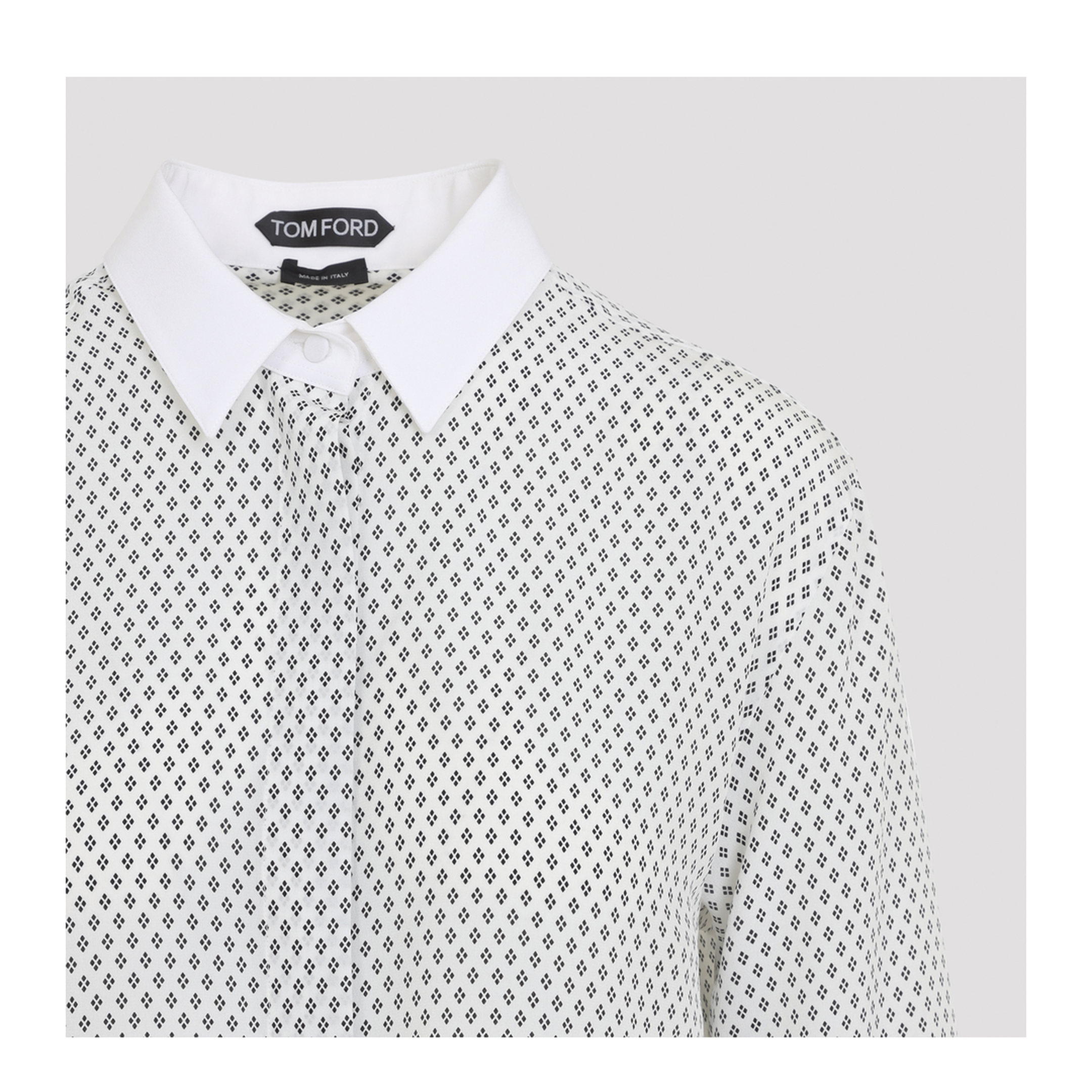 Multi Argyle Printed Silk Shirt - Image 5