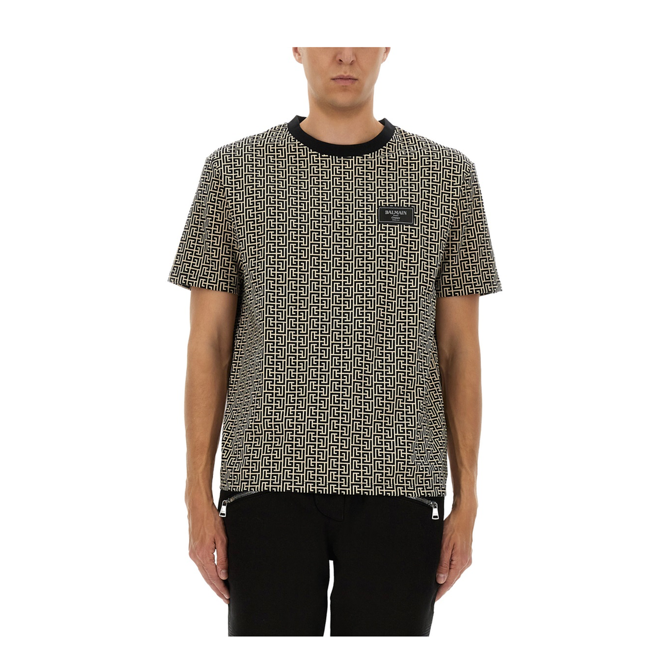 Monogrammed Jacquard T-Shirt - Image 1