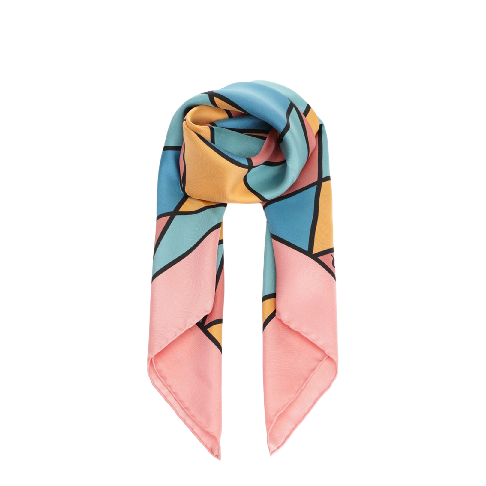 FOULARD | RHOMBELLE | SETA/STAMPA RHOMBELLE PICCOLO - Image 1