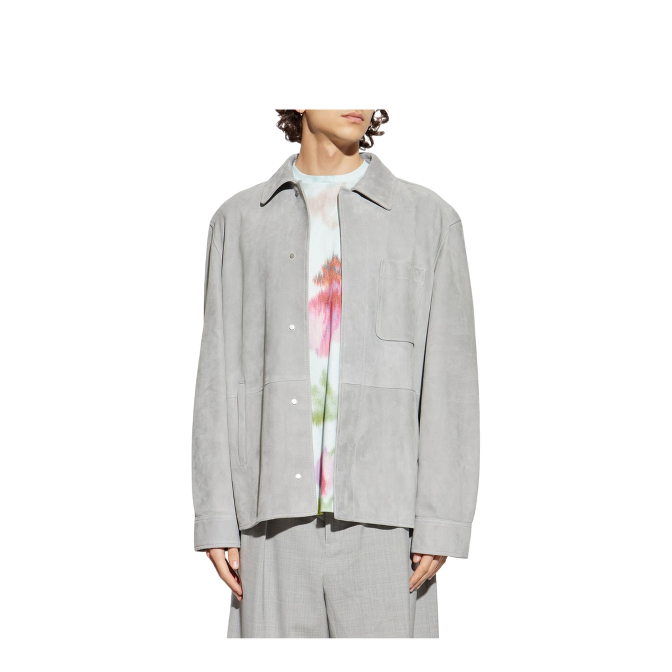 Suede Leather Overshirt - Image 4