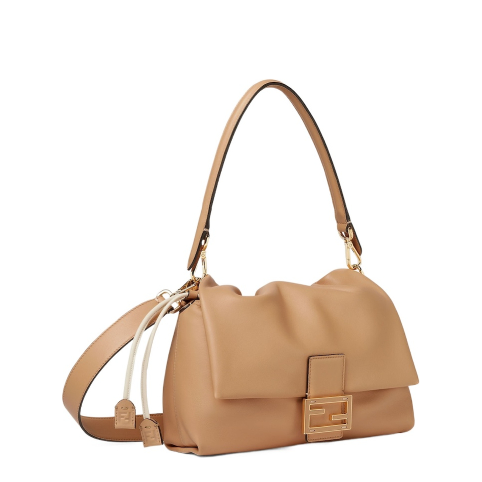 Mamma Baguette Medium Leather Beige - Image 2
