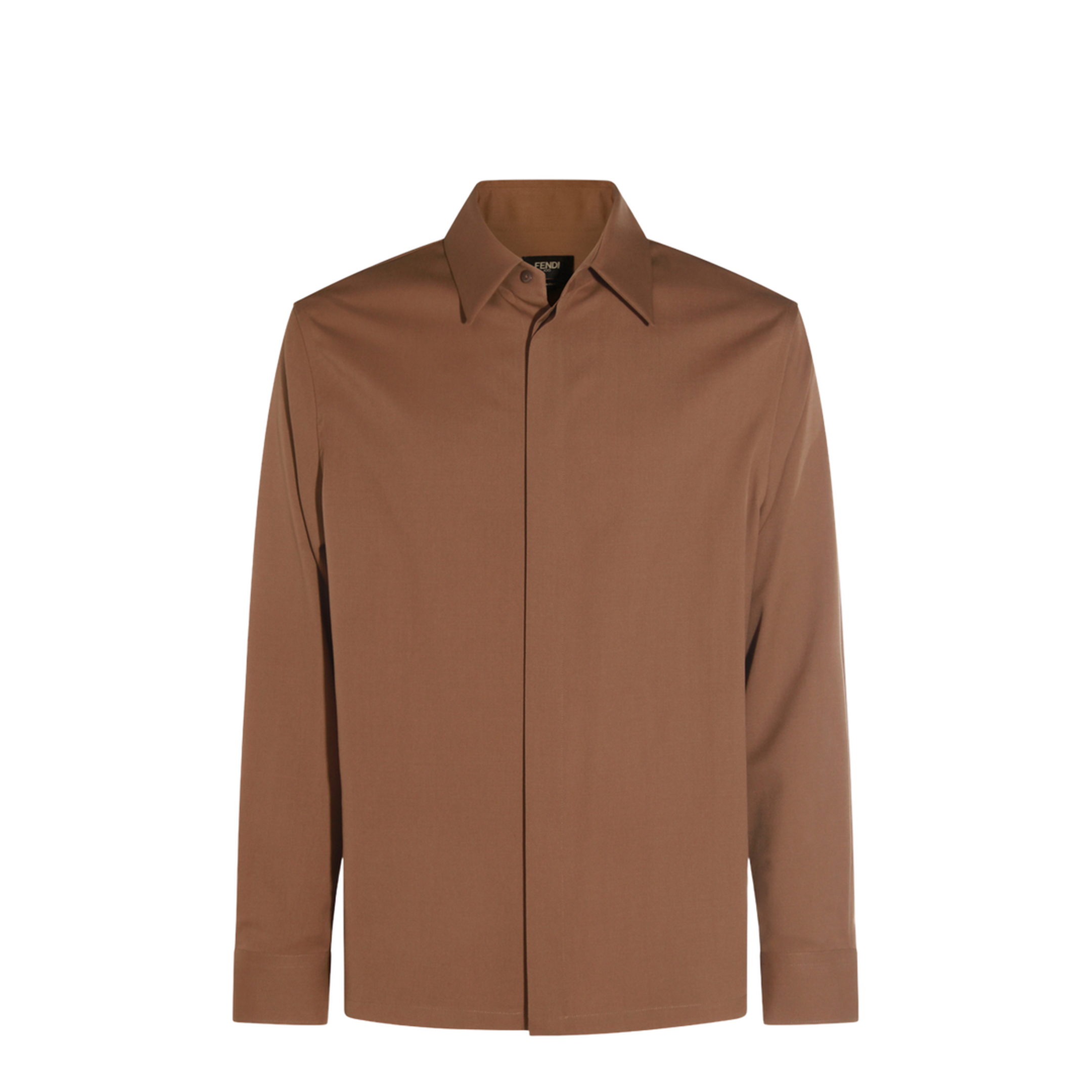 Rust-coloured Wool Shirt - Image 2