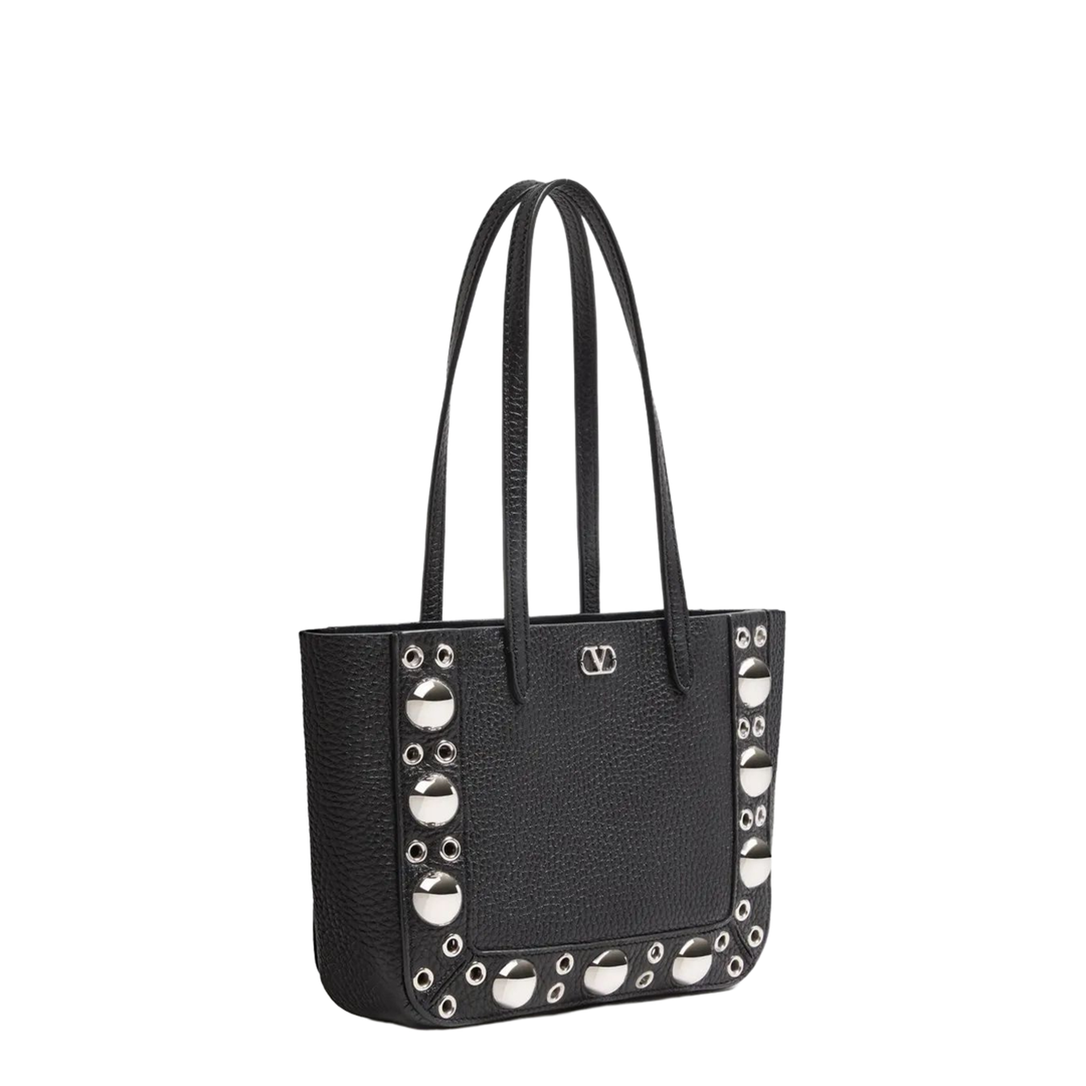 Nellcôte Mini Leather Shopping Bag - Black - Image 3