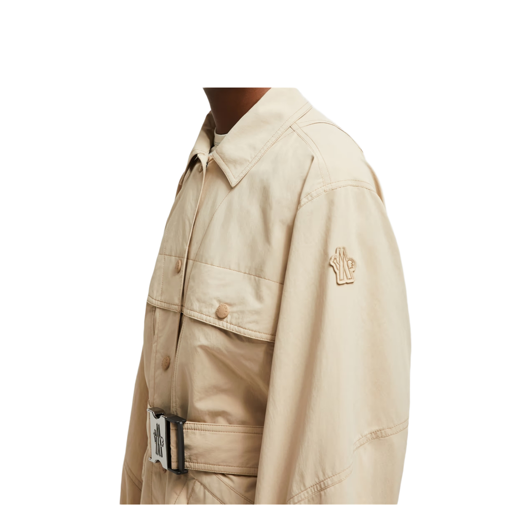 Beige Kaeng Belted Field Jacket - Image 4