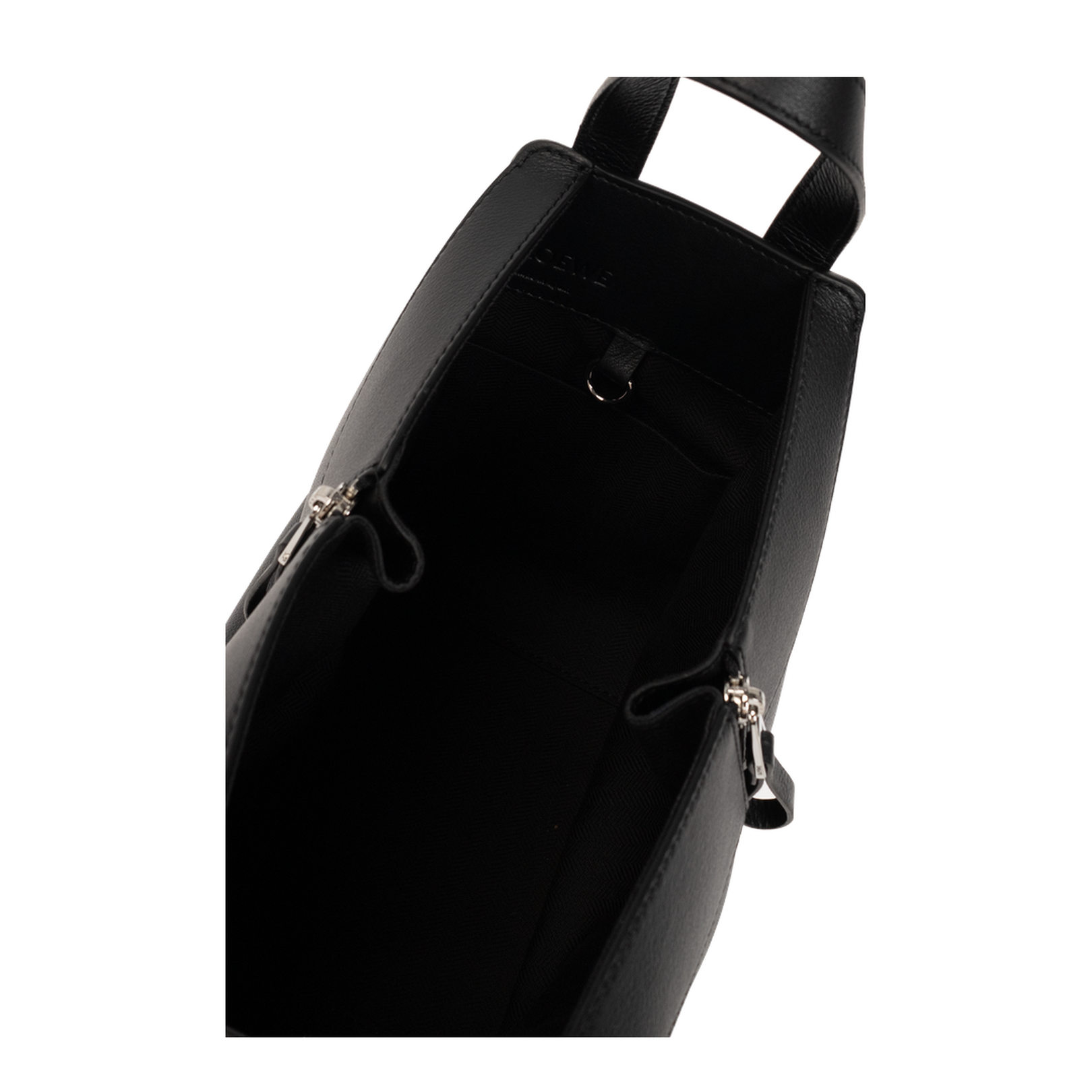 Hammock Leather Shoulder Bag - Black - Image 5