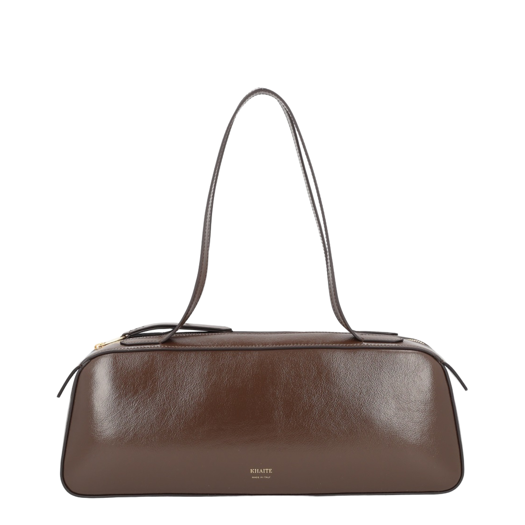 Simona Medium Nappa Leather Shoulder Bag - Brown - Image 1