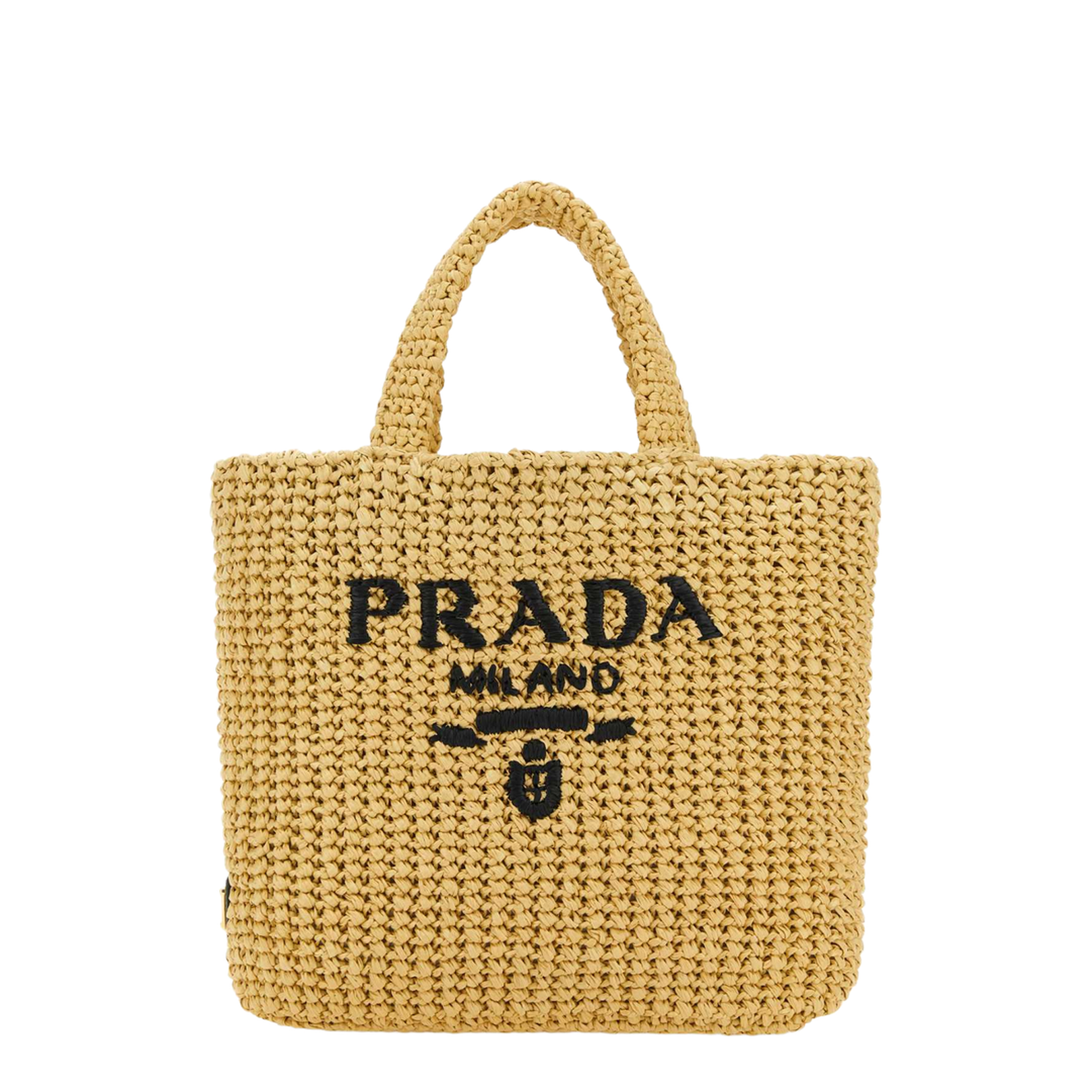 Straw Handbag Beige - Image 1