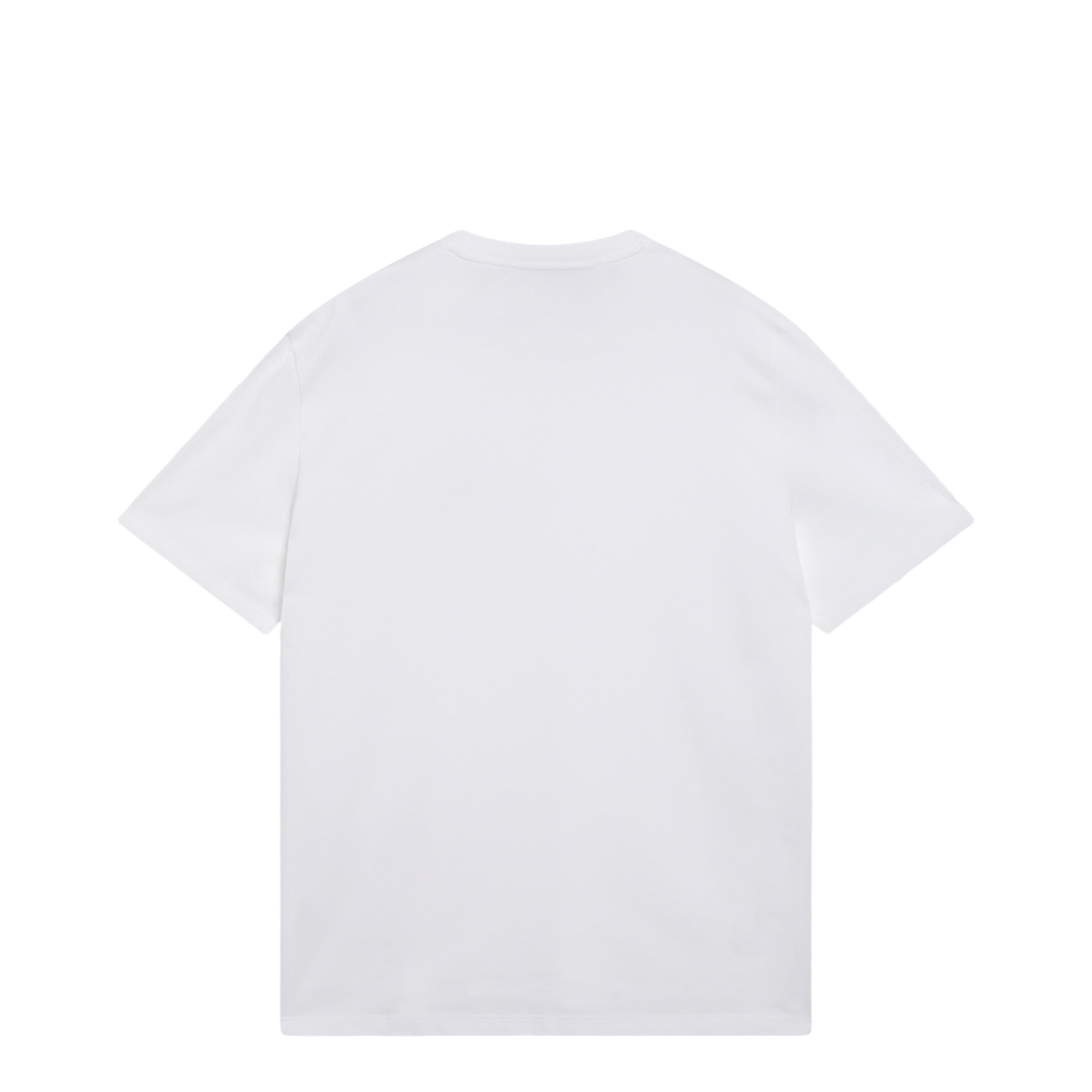 White Cotton T-Shirt with VLogo Embroidery - Image 2