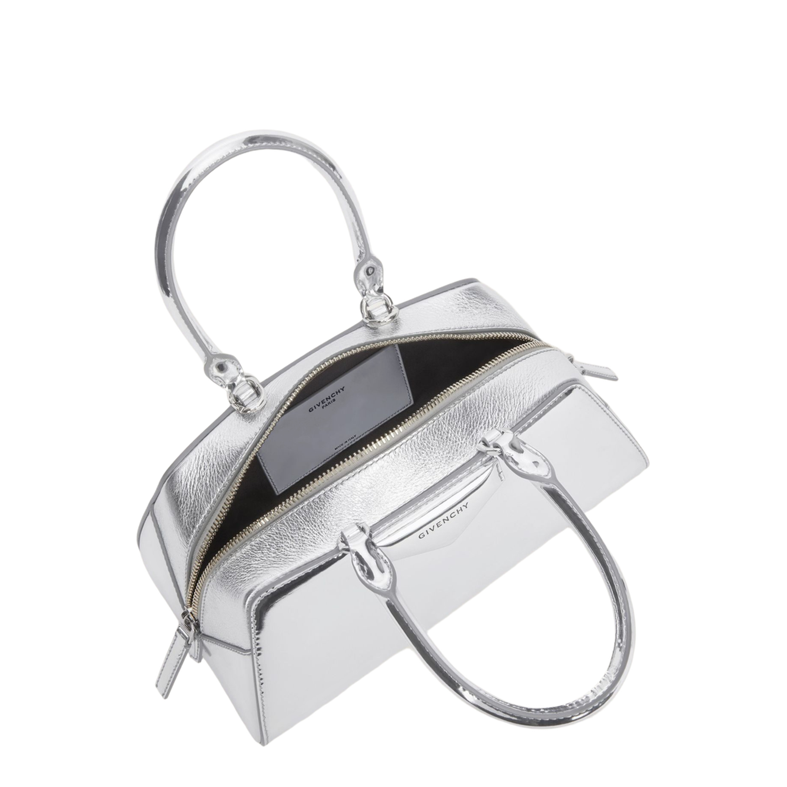 Small Antigona East-West Bag in Laminated Leather - Image 4