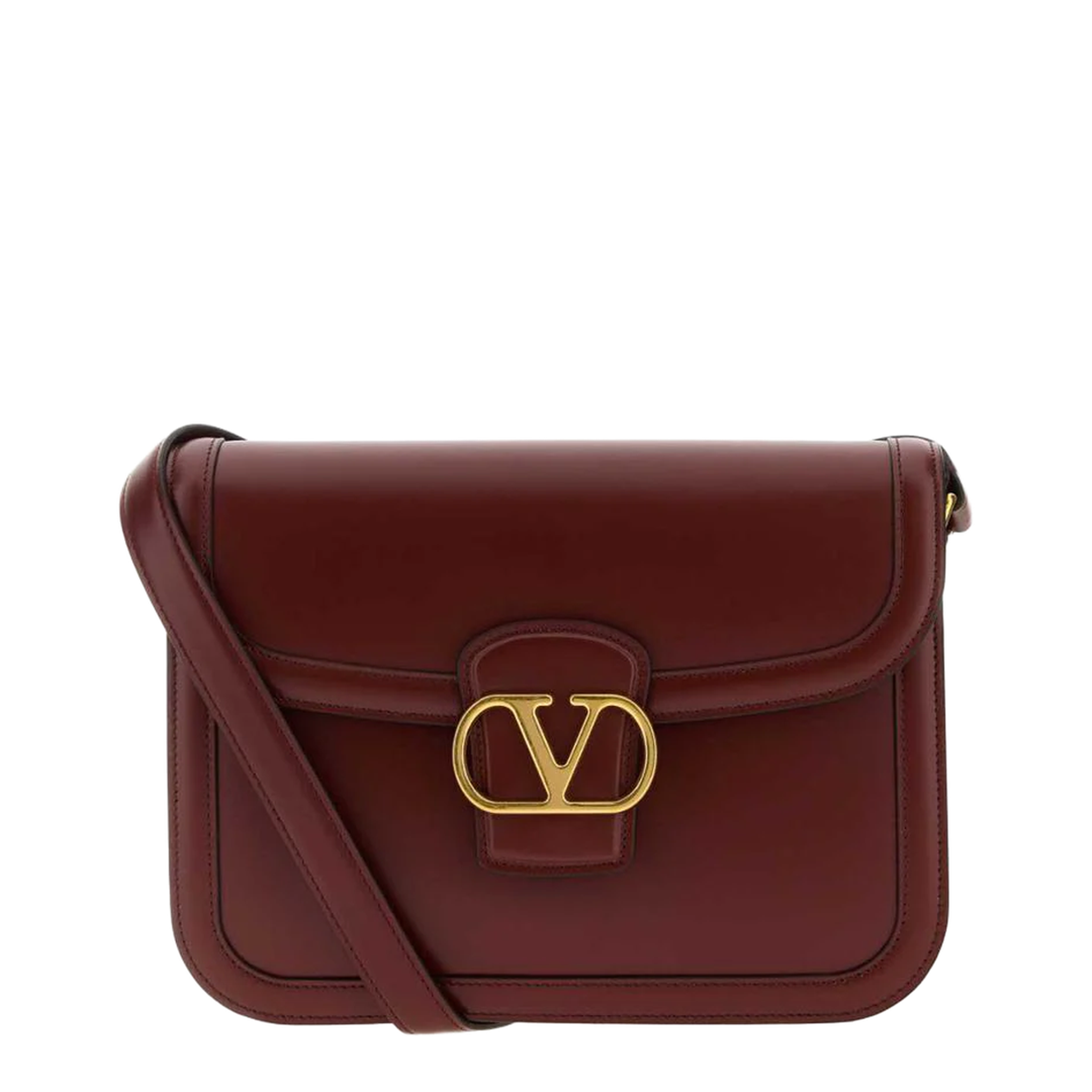 9To5 Smooth Calfskin Shoulder Bag - Brick Ruby - Image 1