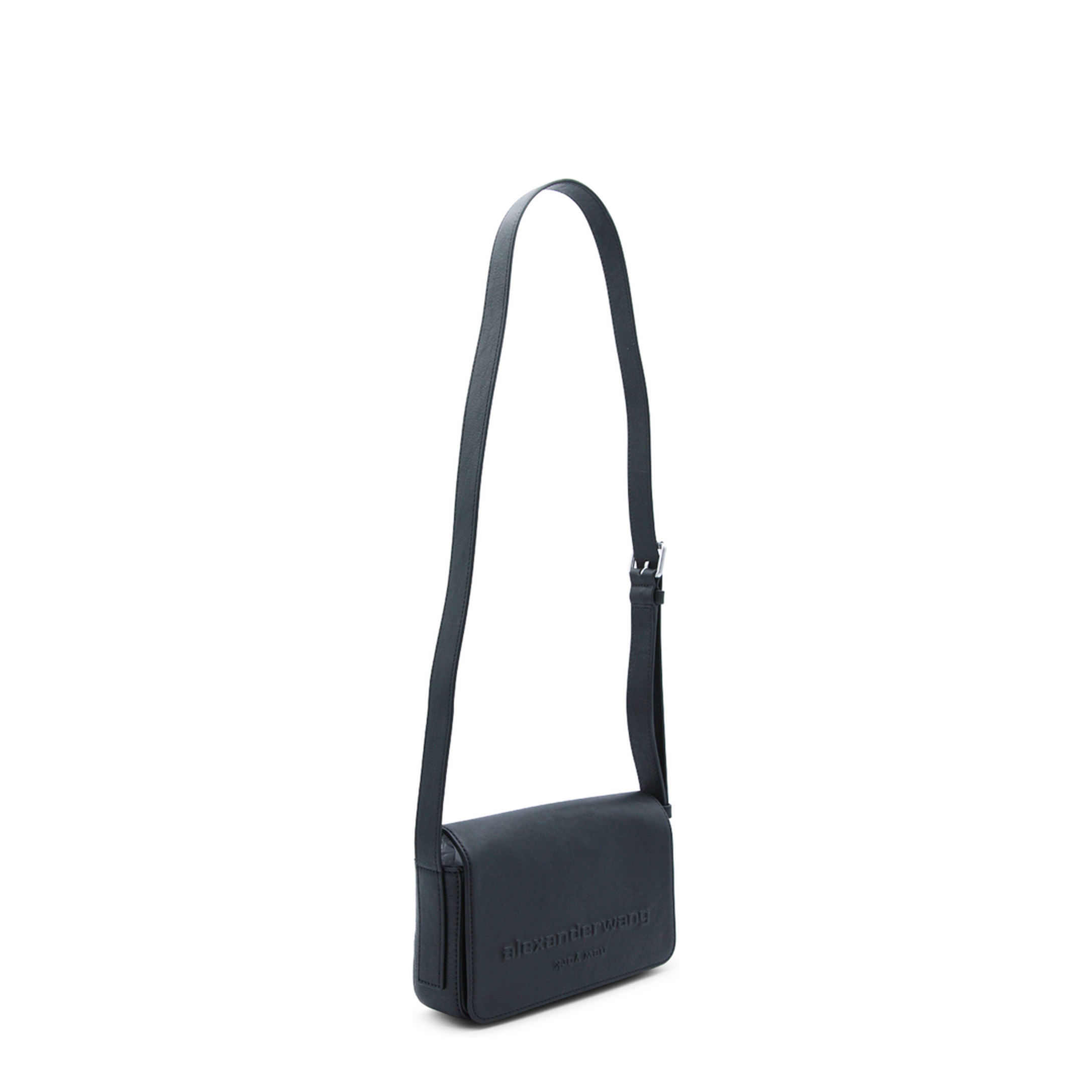 Punch Calfskin Crossbody - Black - Image 3