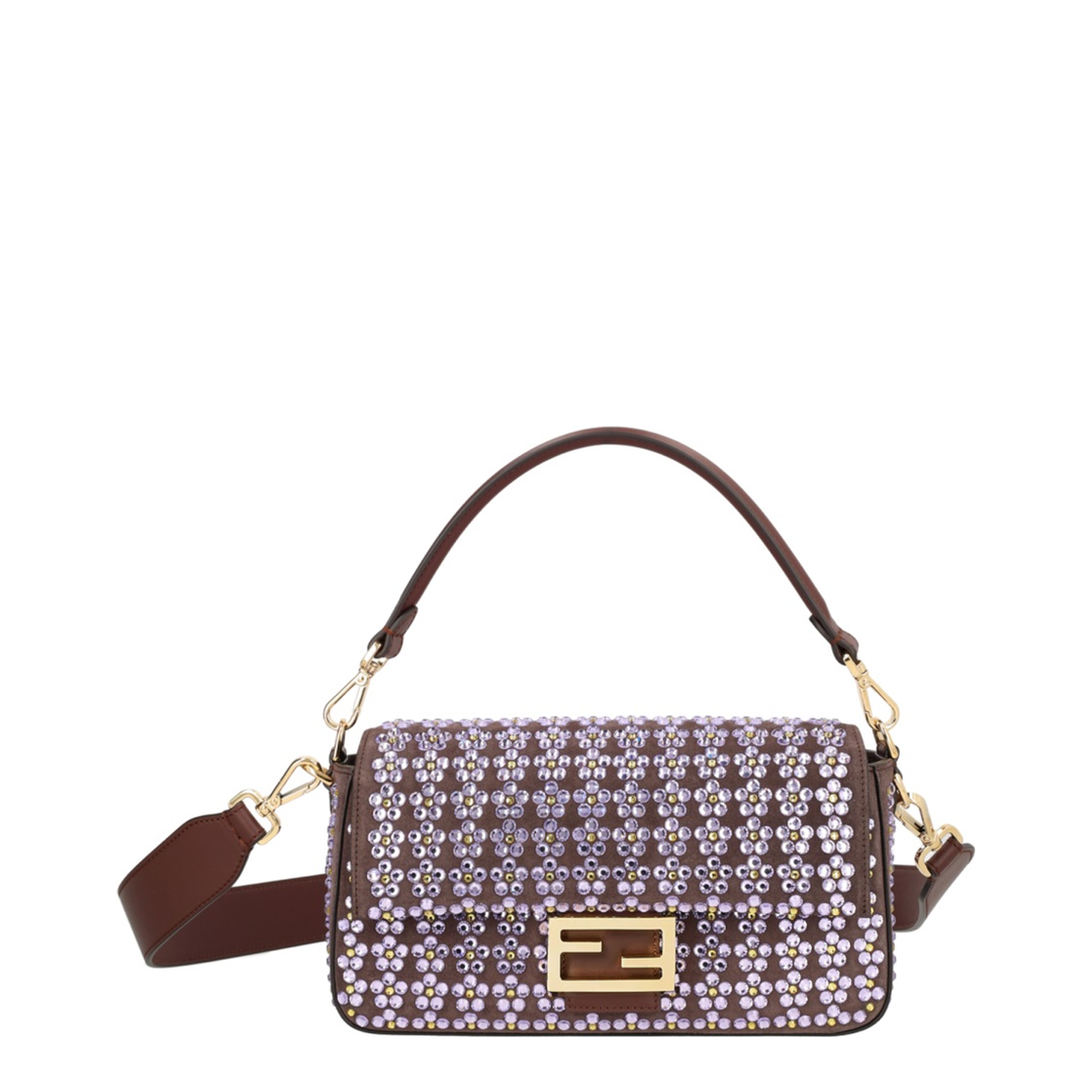 Baguette Medium Calfskin Shoulder Bag - Mahogany - Image 1