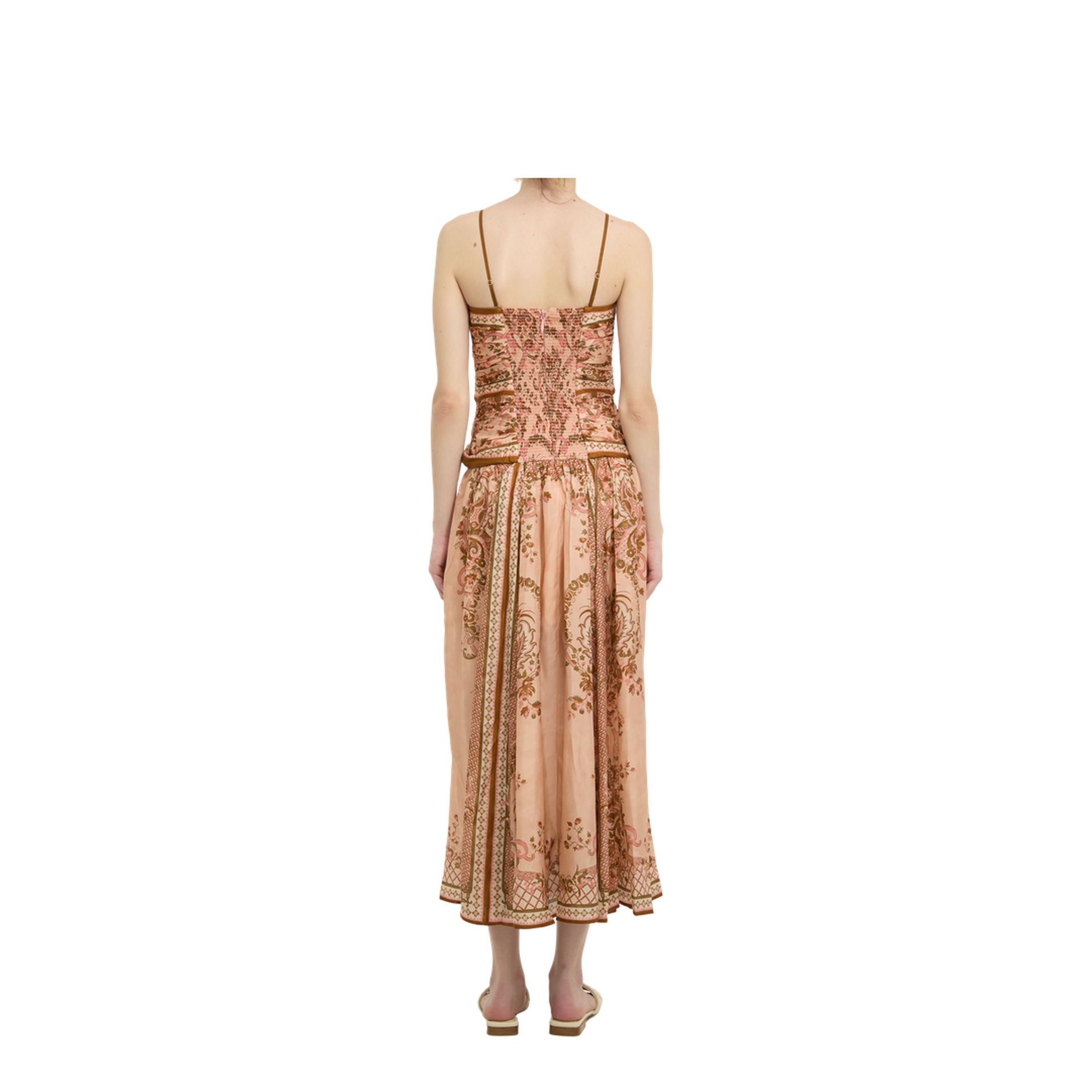 Aster Scarf Print Midi Dress - Image 4