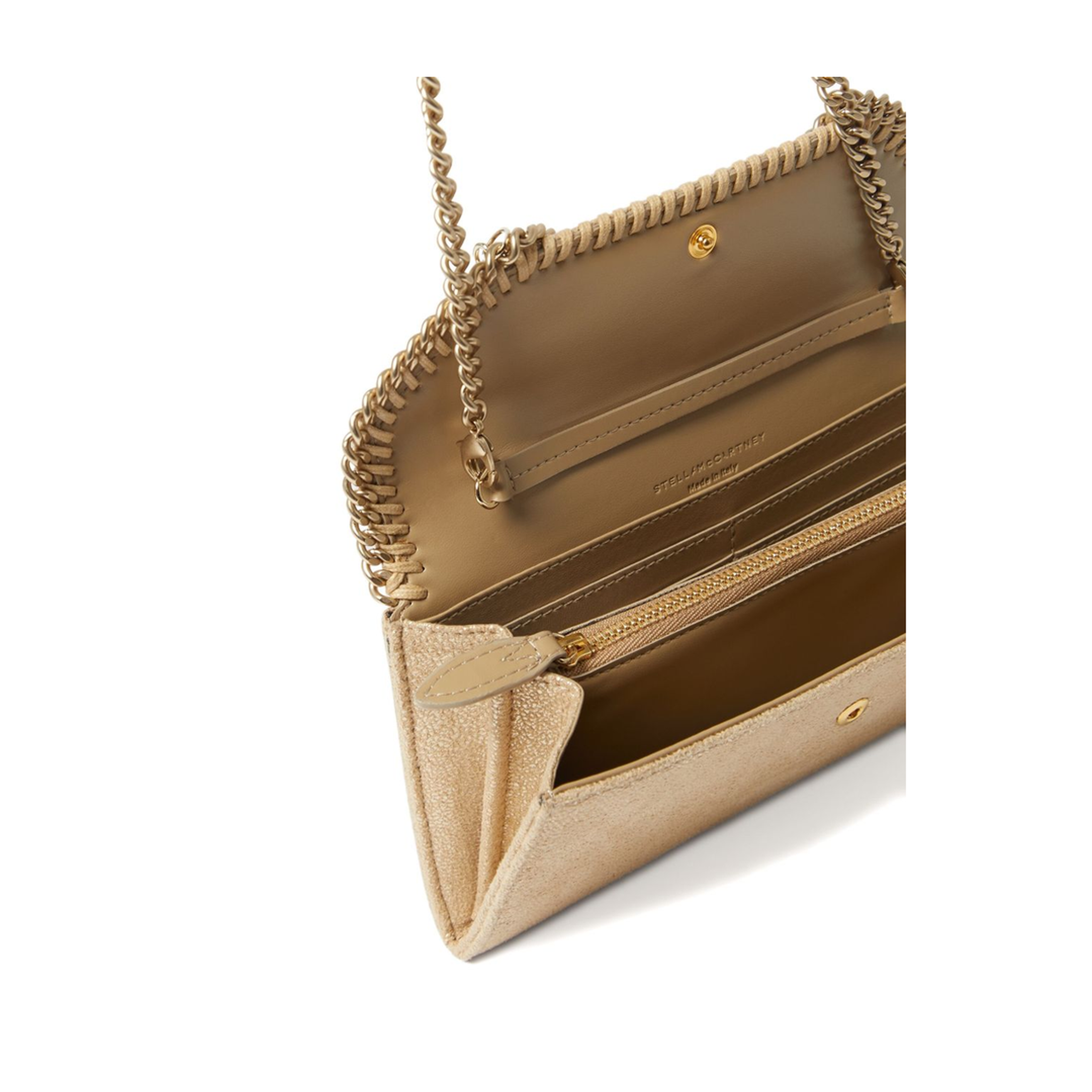 Gold Falabella Wallet-On-Chain Crossbody - Image 3