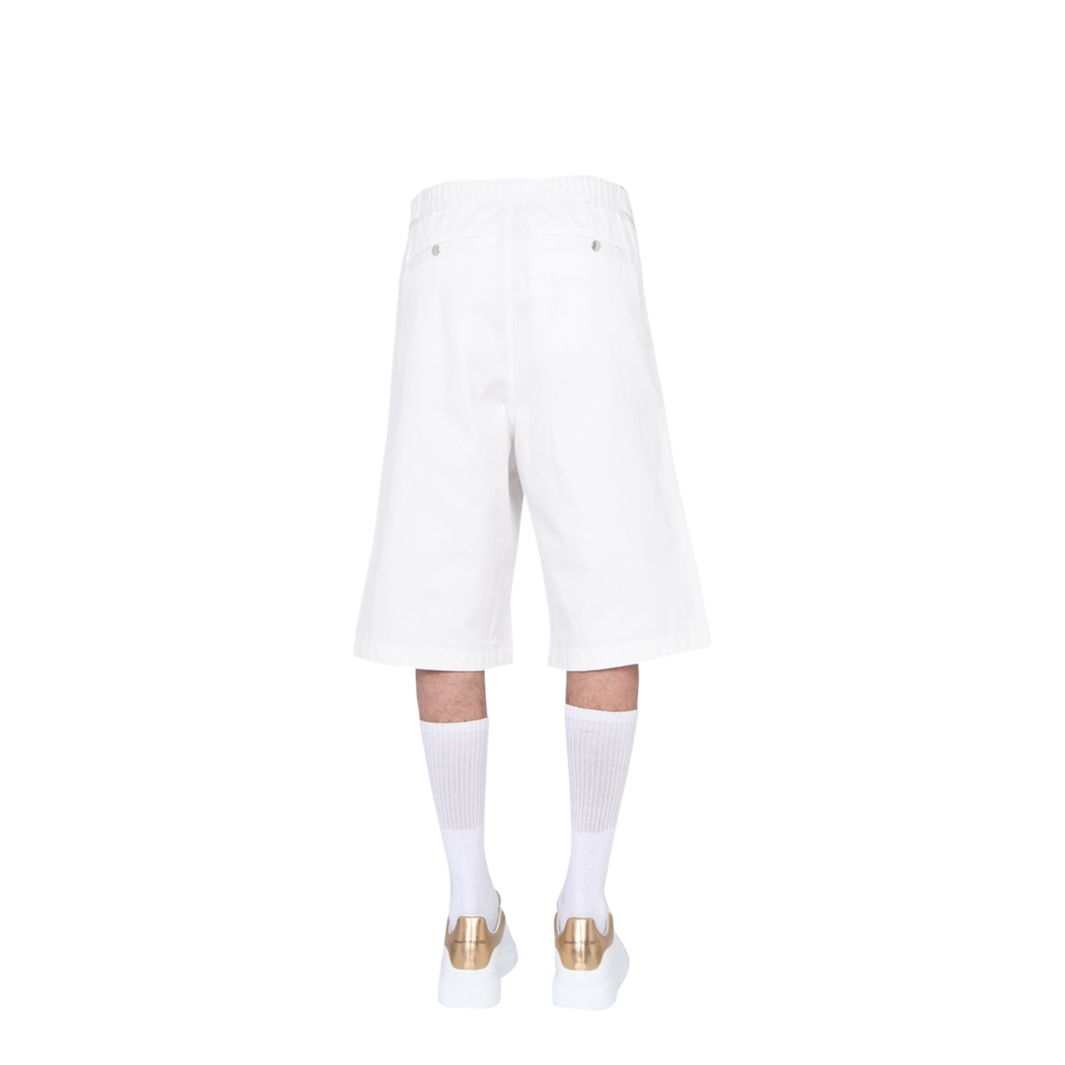 White Other Materials Pants - Image 4