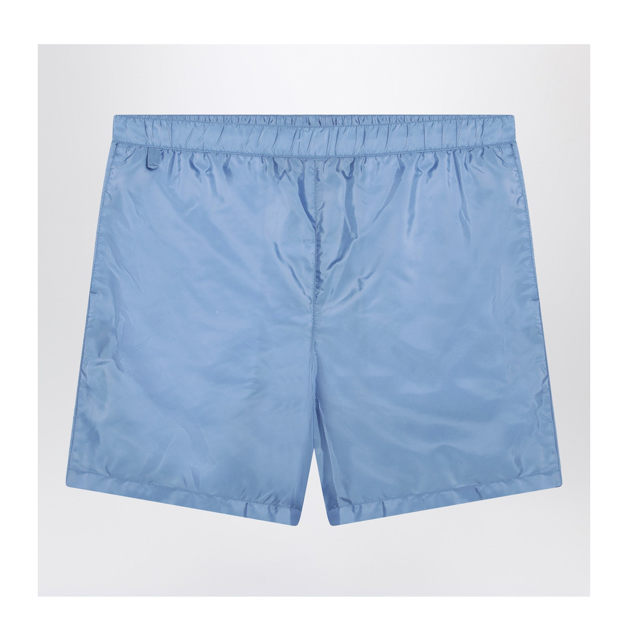 Light Blue Re-Nylon Swim Shorts - Image 1