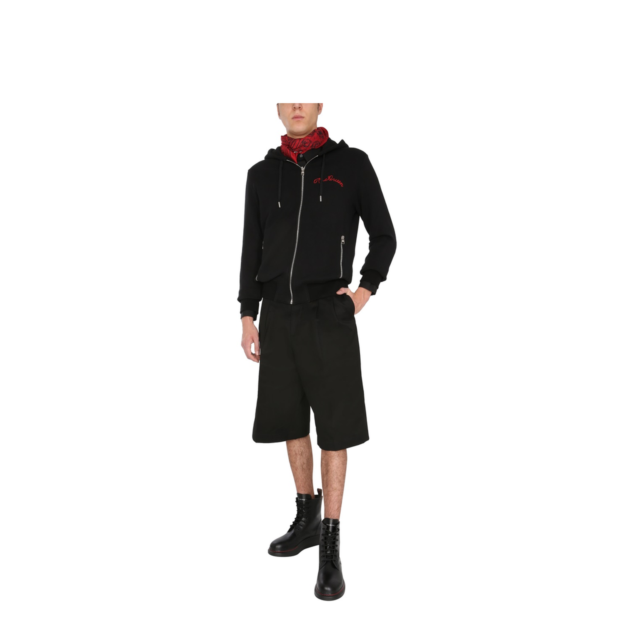 Hooded Sweatshirt with Zip - Image 2